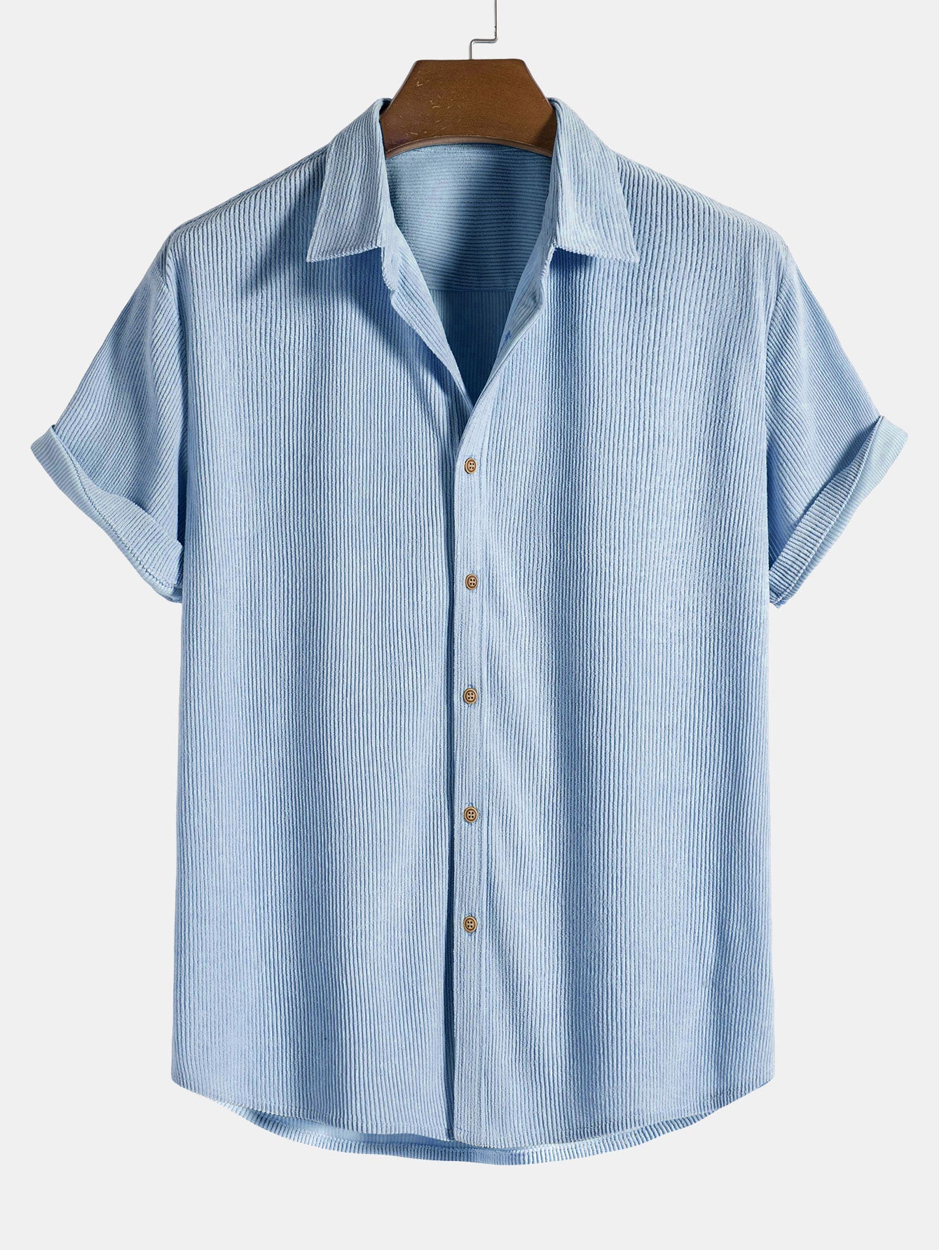 Ambrose | Men's Geometric Eyelet Cuban Collar Shirt
