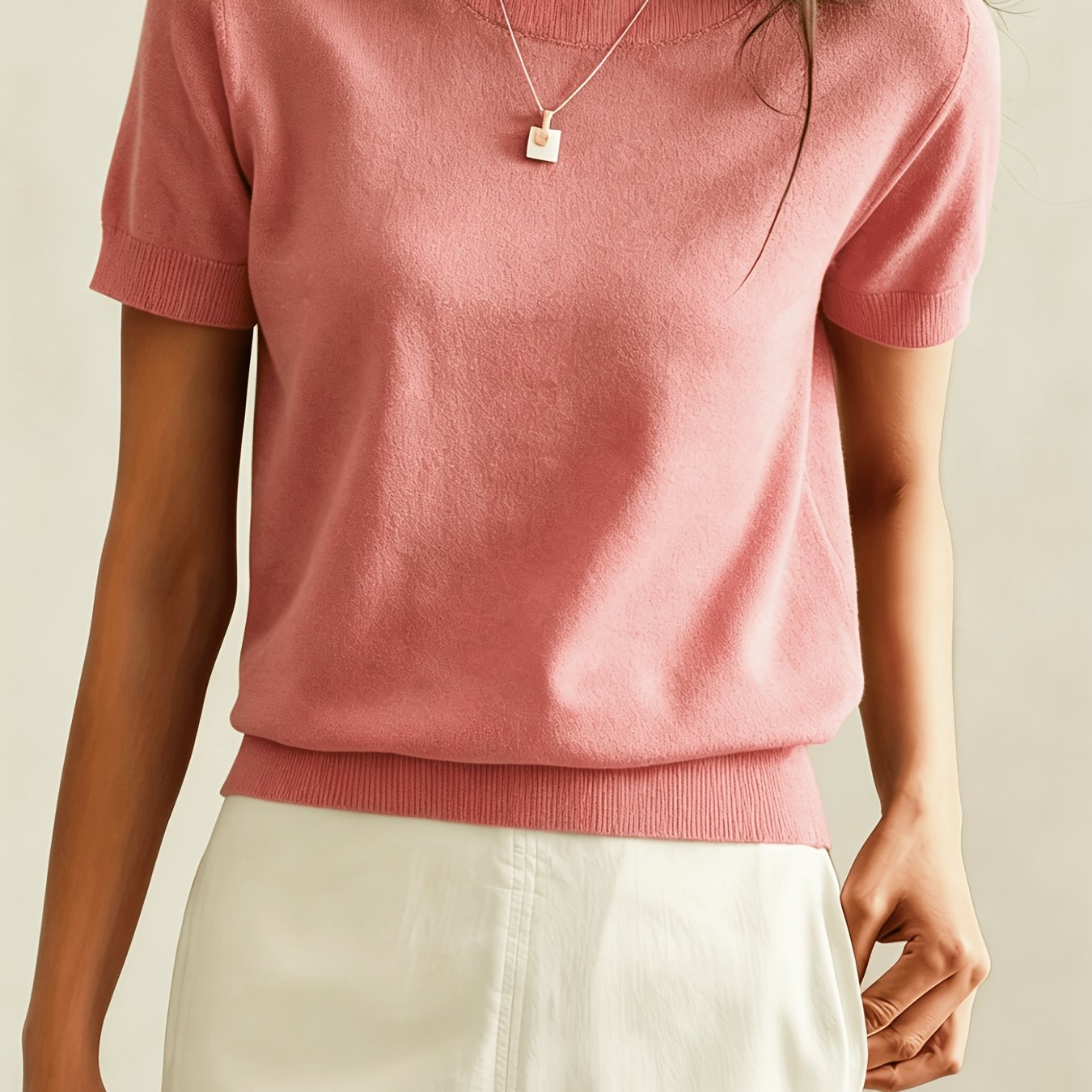 Maude | Women's Short Sleeve Round Neck Summer Top