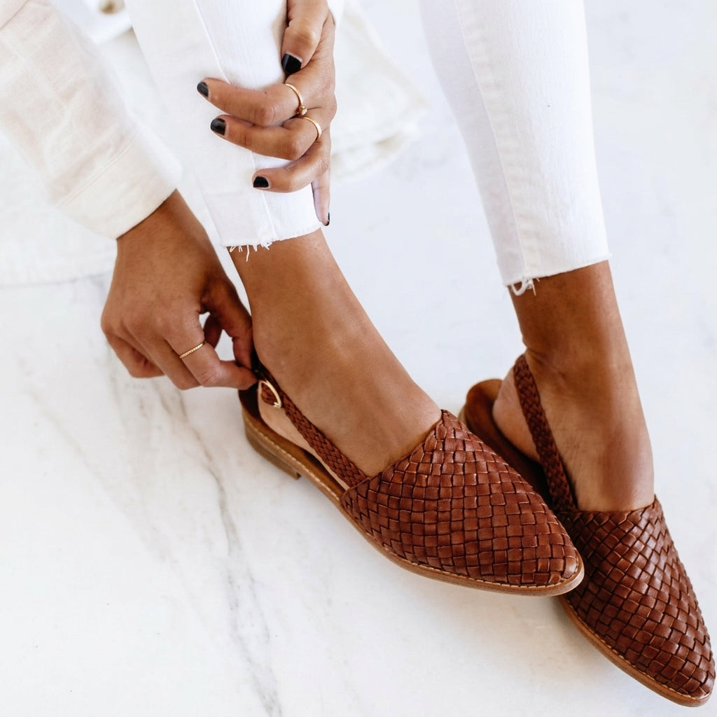 Clarissa | Women's Orthopedic Woven Slingback Loafers