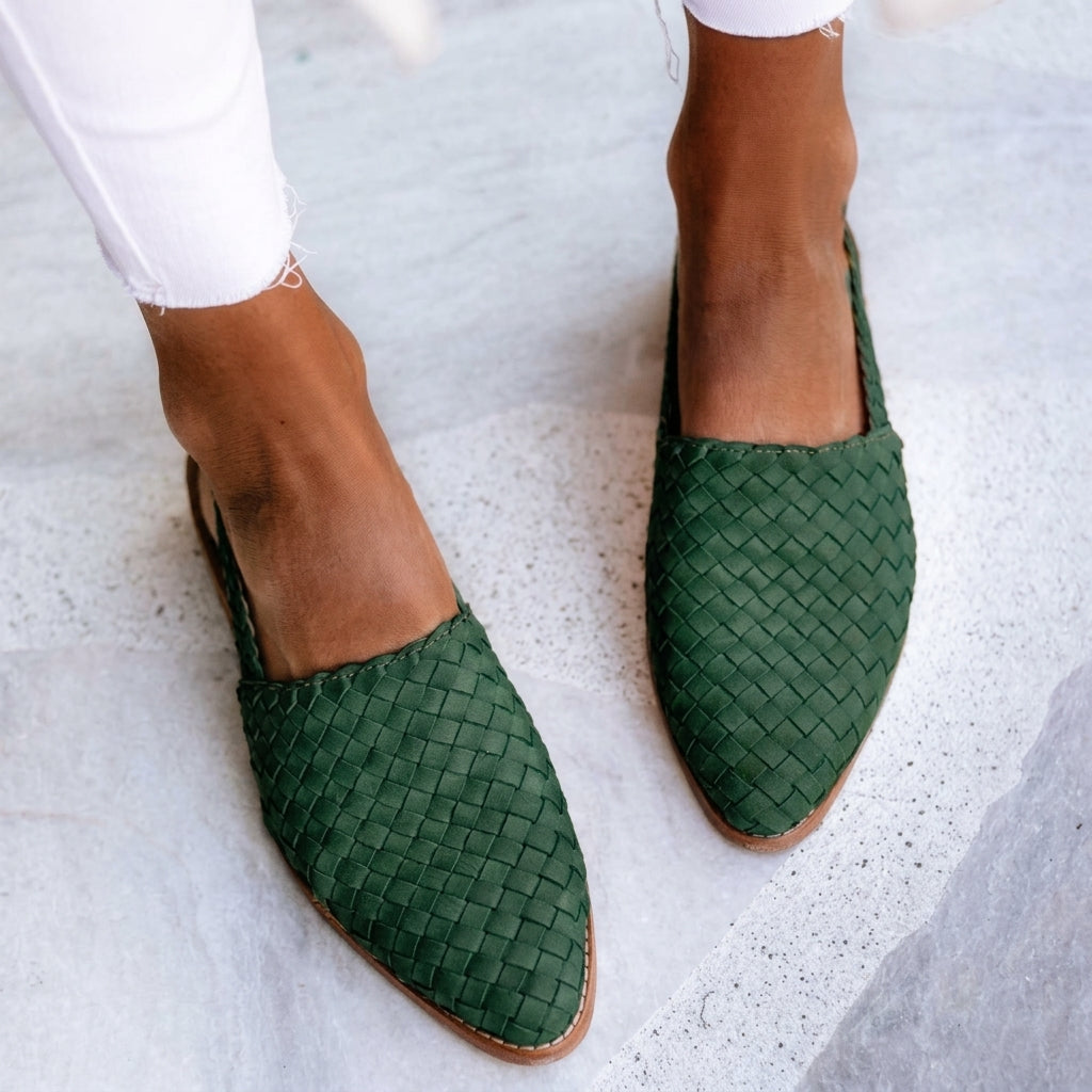 Clarissa | Women's Orthopedic Woven Slingback Loafers