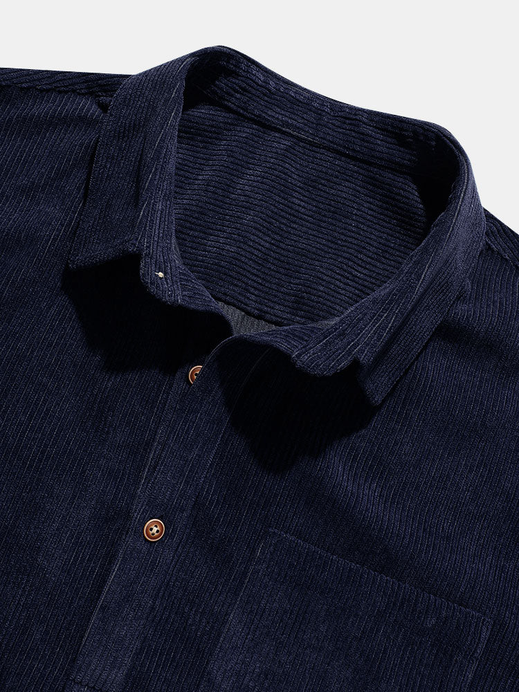 Rowan | Men's Ribbed Short Sleeve Basic Shirt