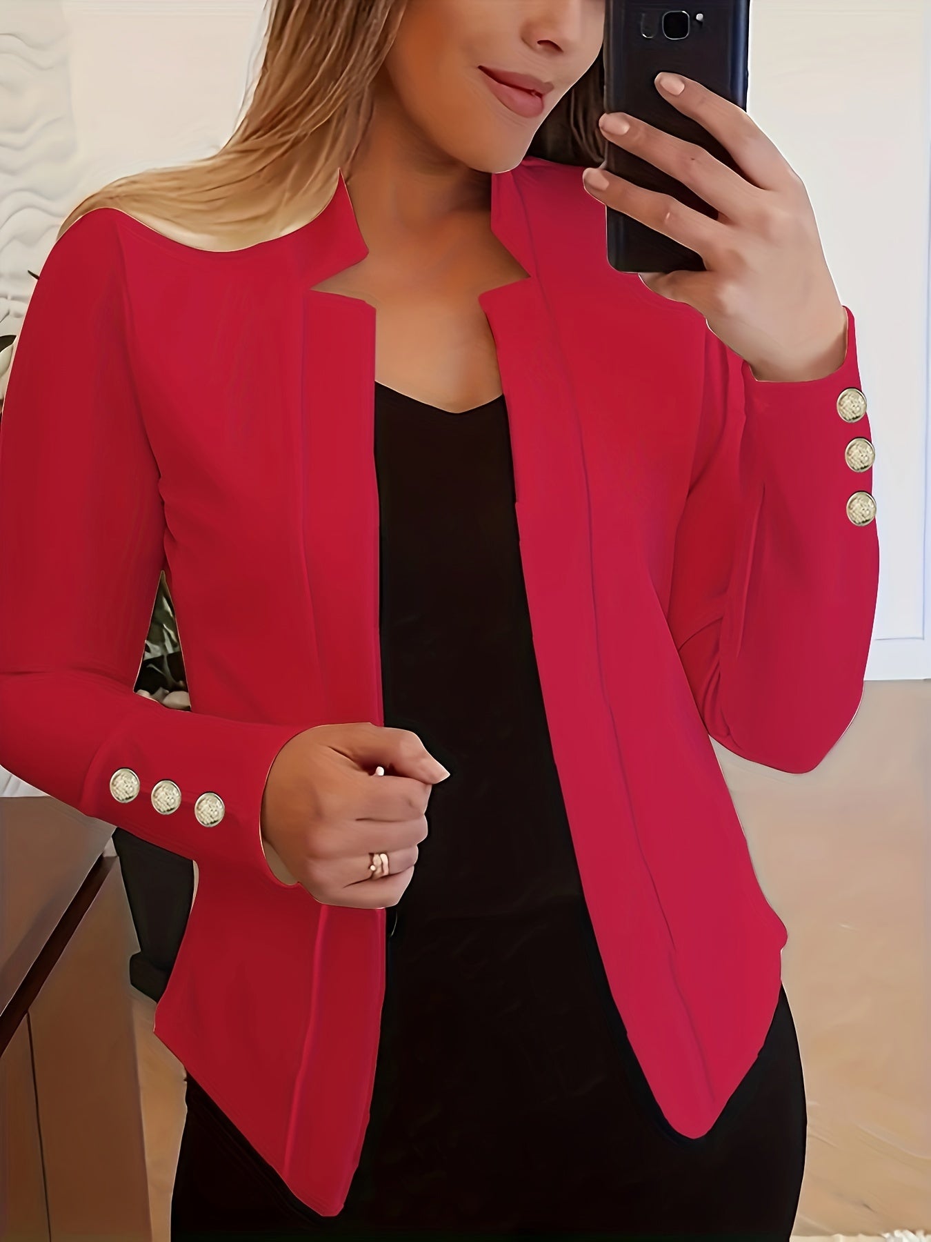 Agatha | Women's Open Front Tailored Blazer