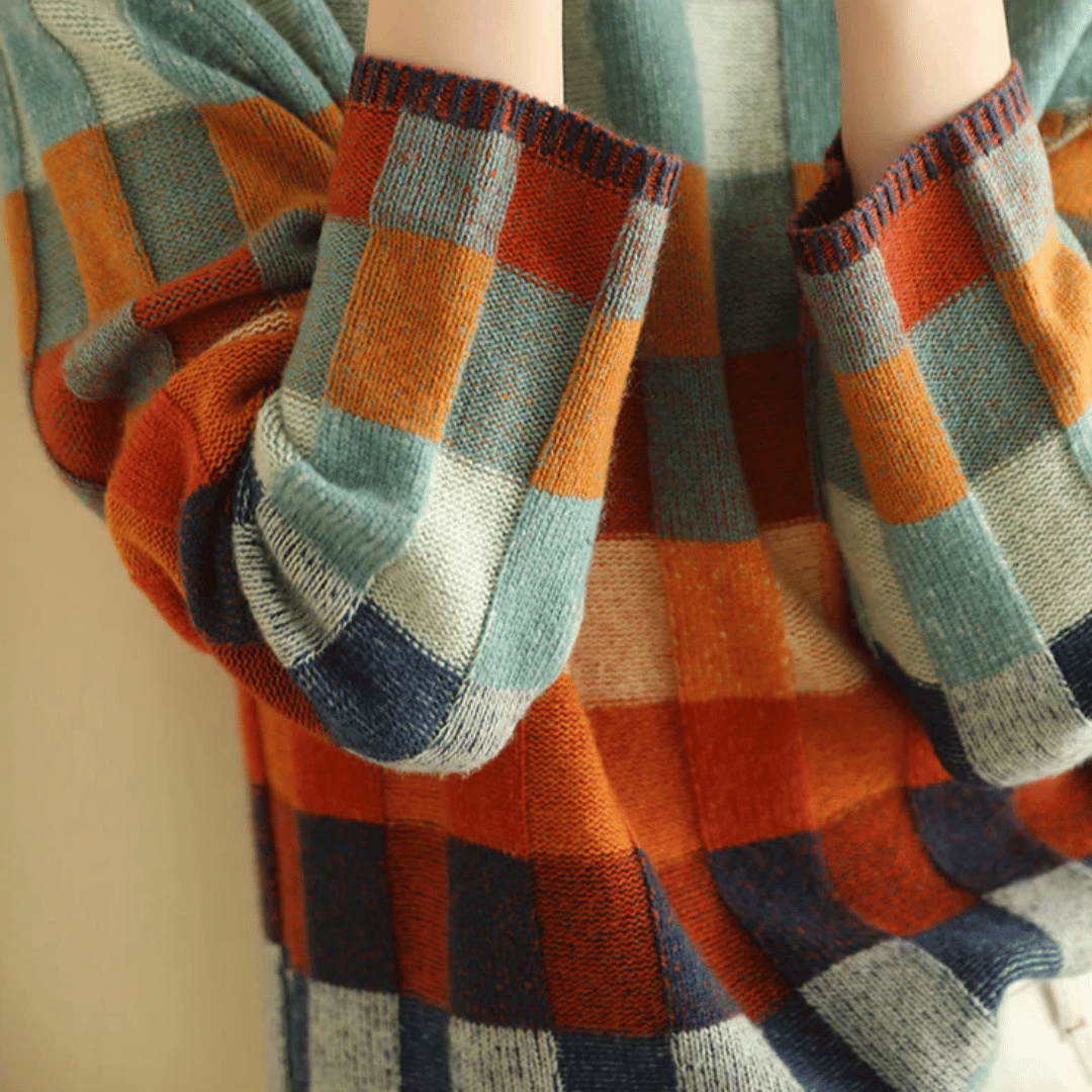 Opal | Women's Patchwork Turtleneck Jumper