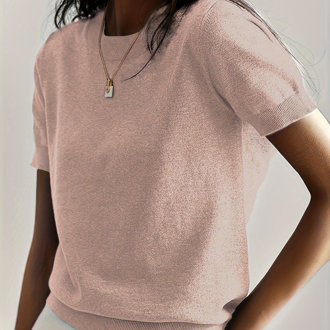 Maude | Women's Short Sleeve Round Neck Summer Top