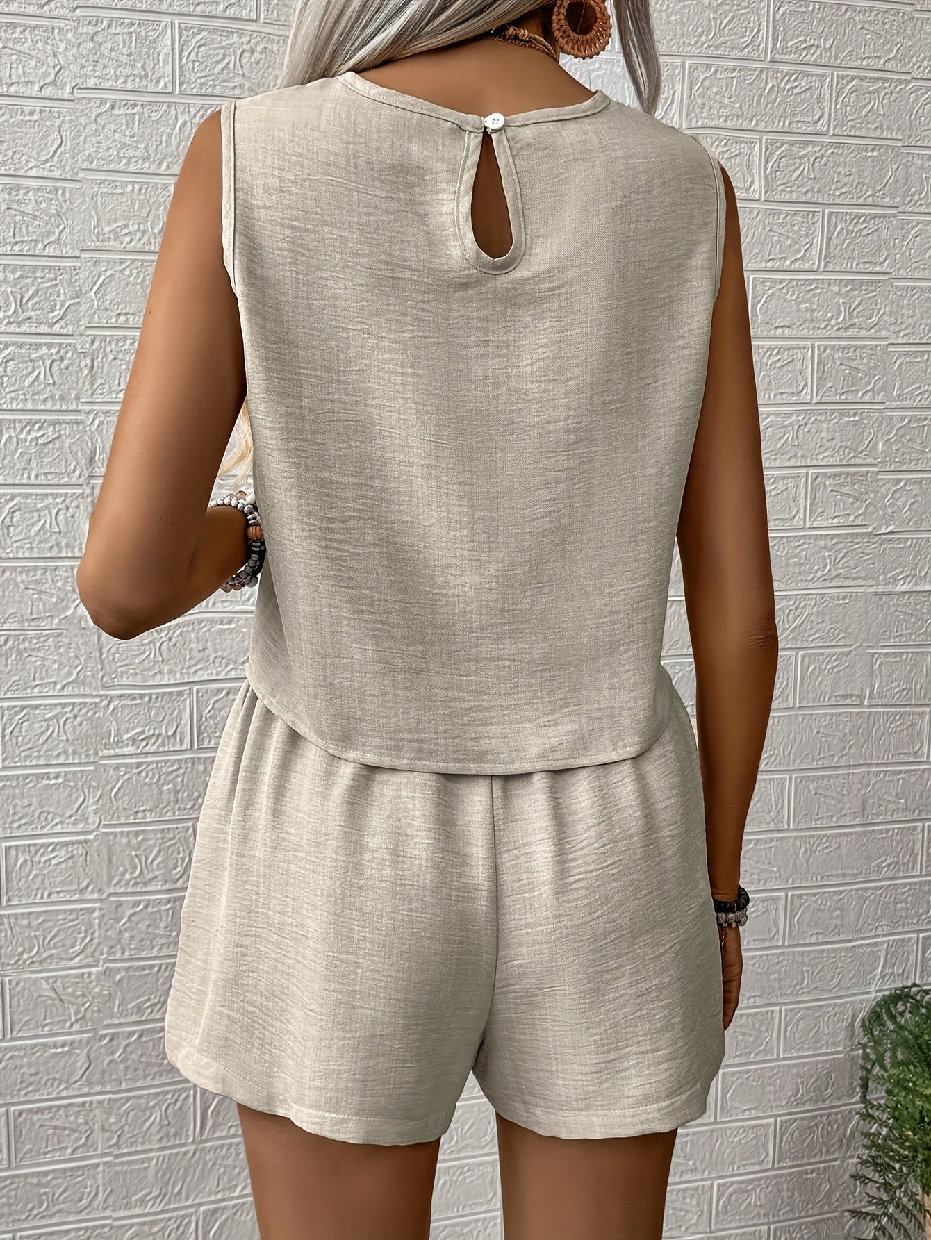 Amelia | Women's Sleeveless Top and Shorts Summer Set