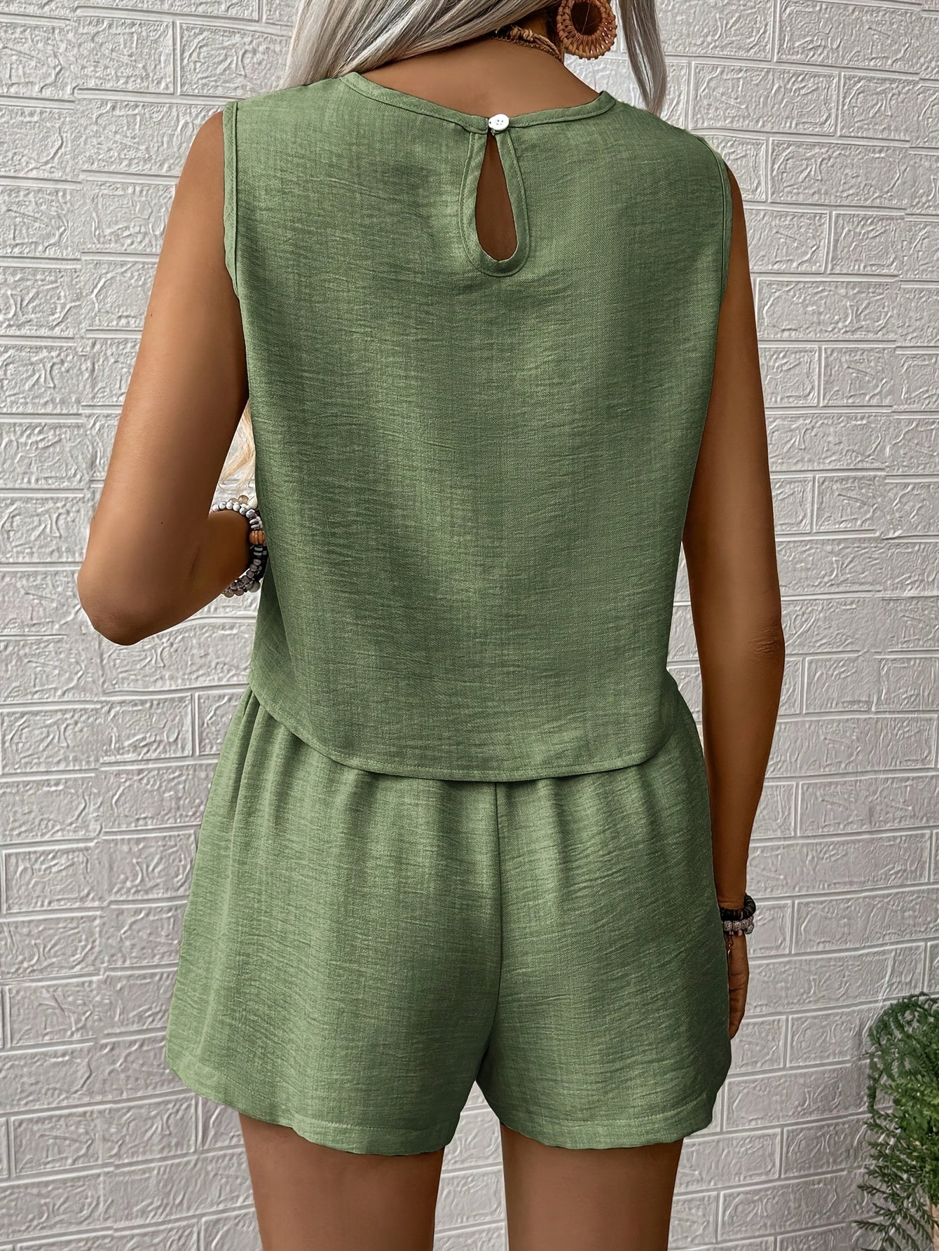 Amelia | Women's Sleeveless Top and Shorts Summer Set
