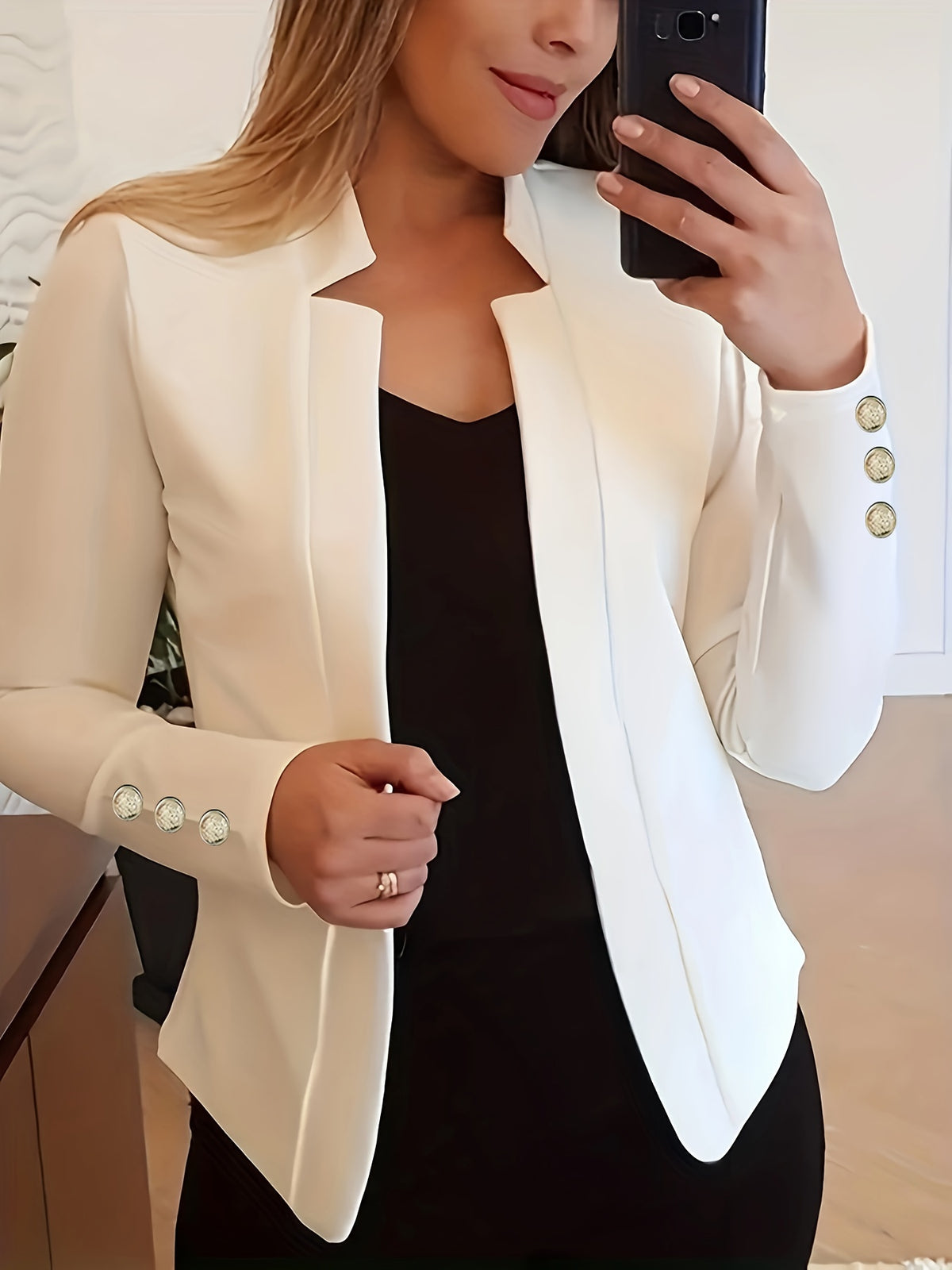 Agatha | Women's Open Front Tailored Blazer