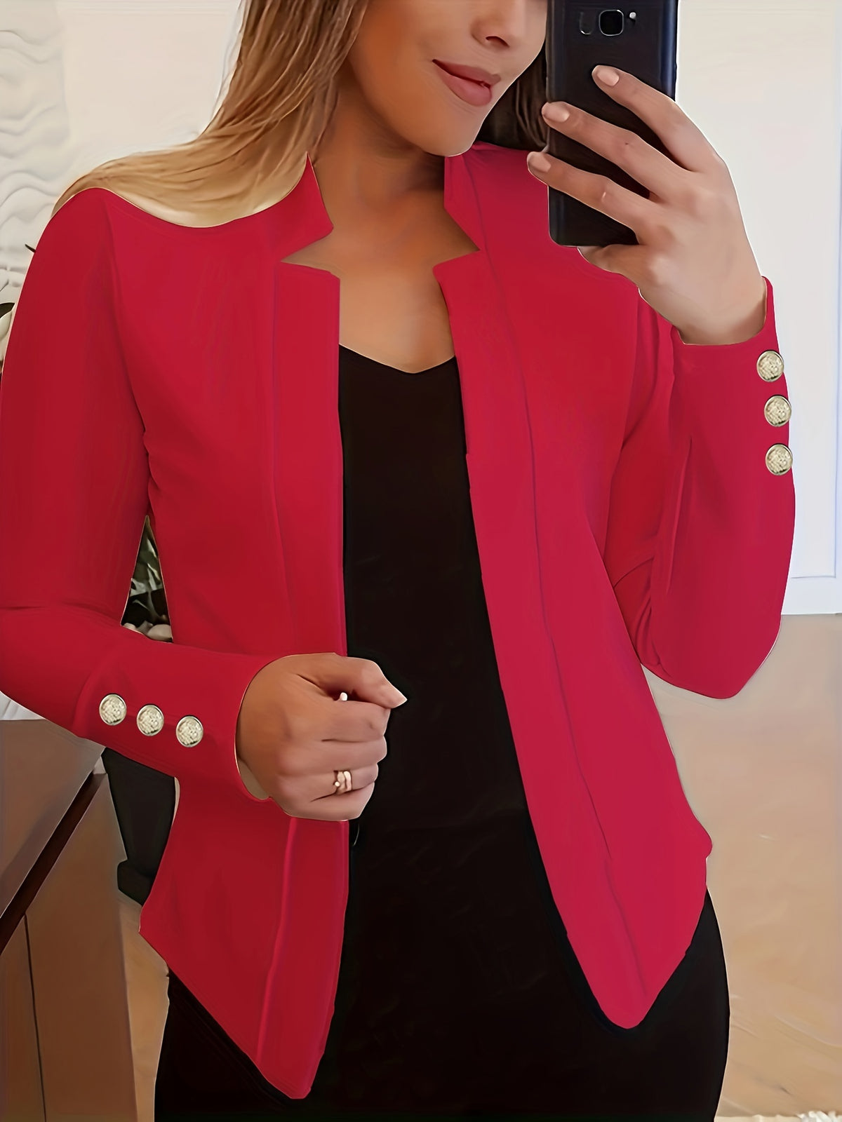 Agatha | Women's Open Front Tailored Blazer