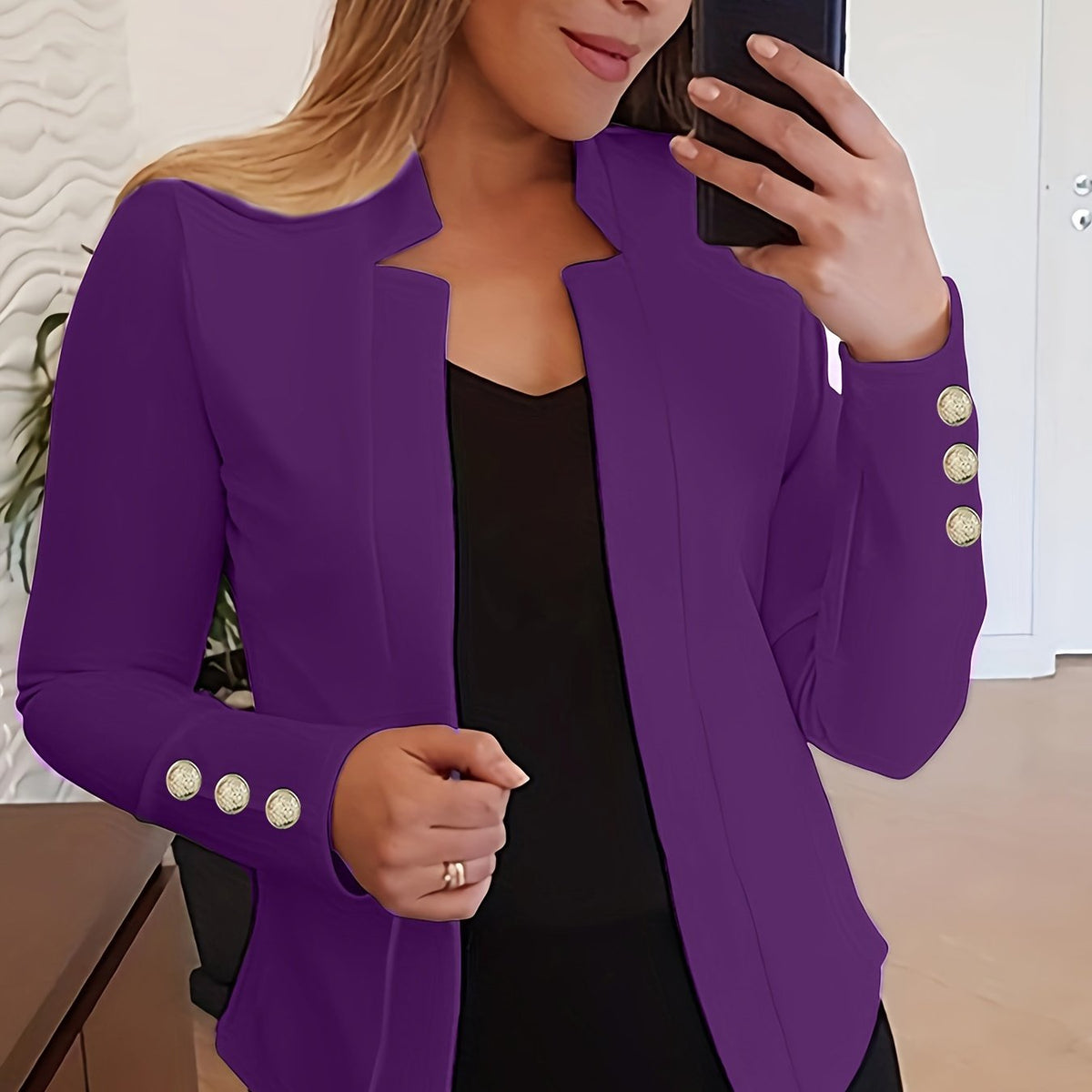 Agatha | Women's Open Front Tailored Blazer