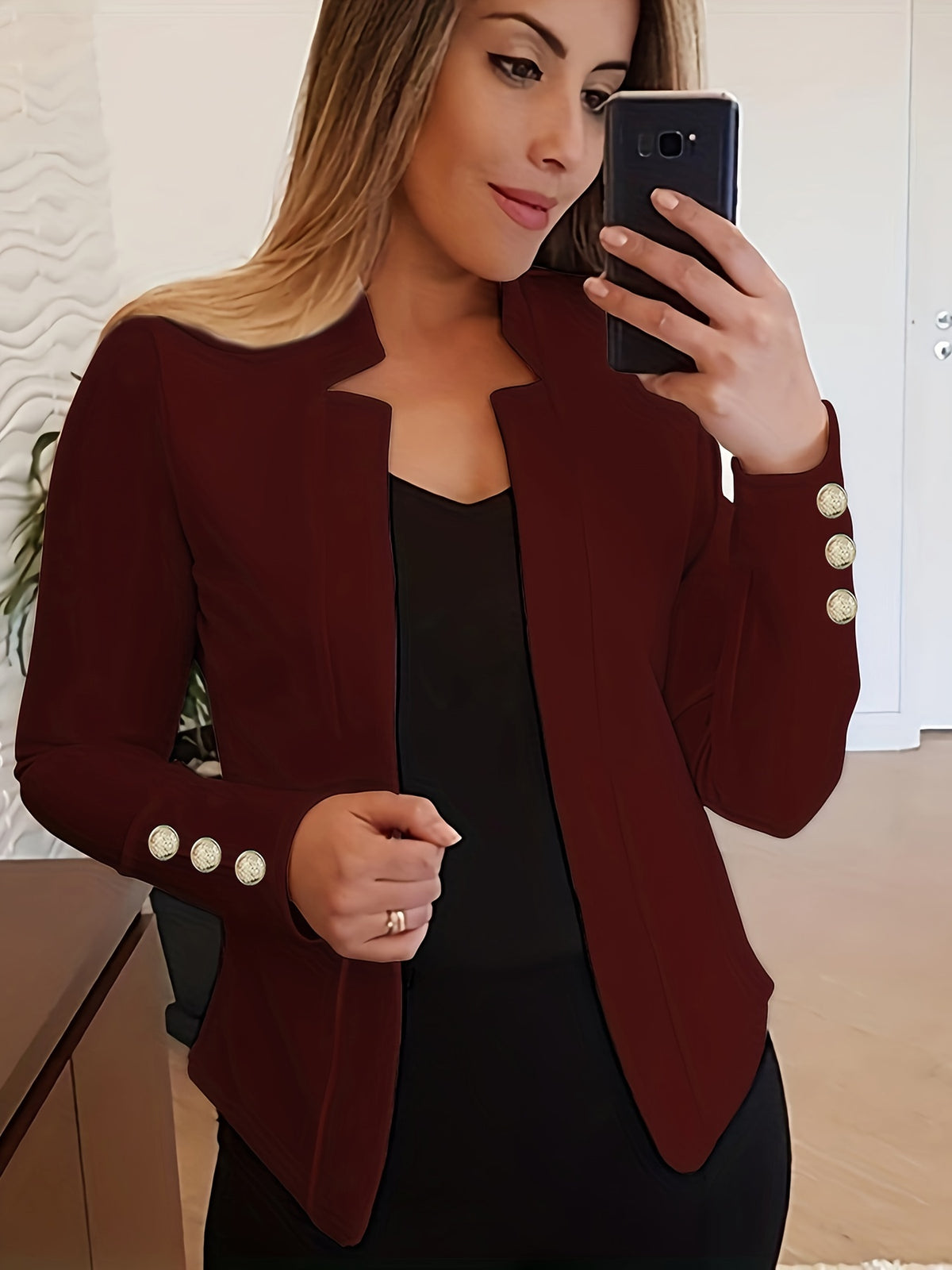 Agatha | Women's Open Front Tailored Blazer