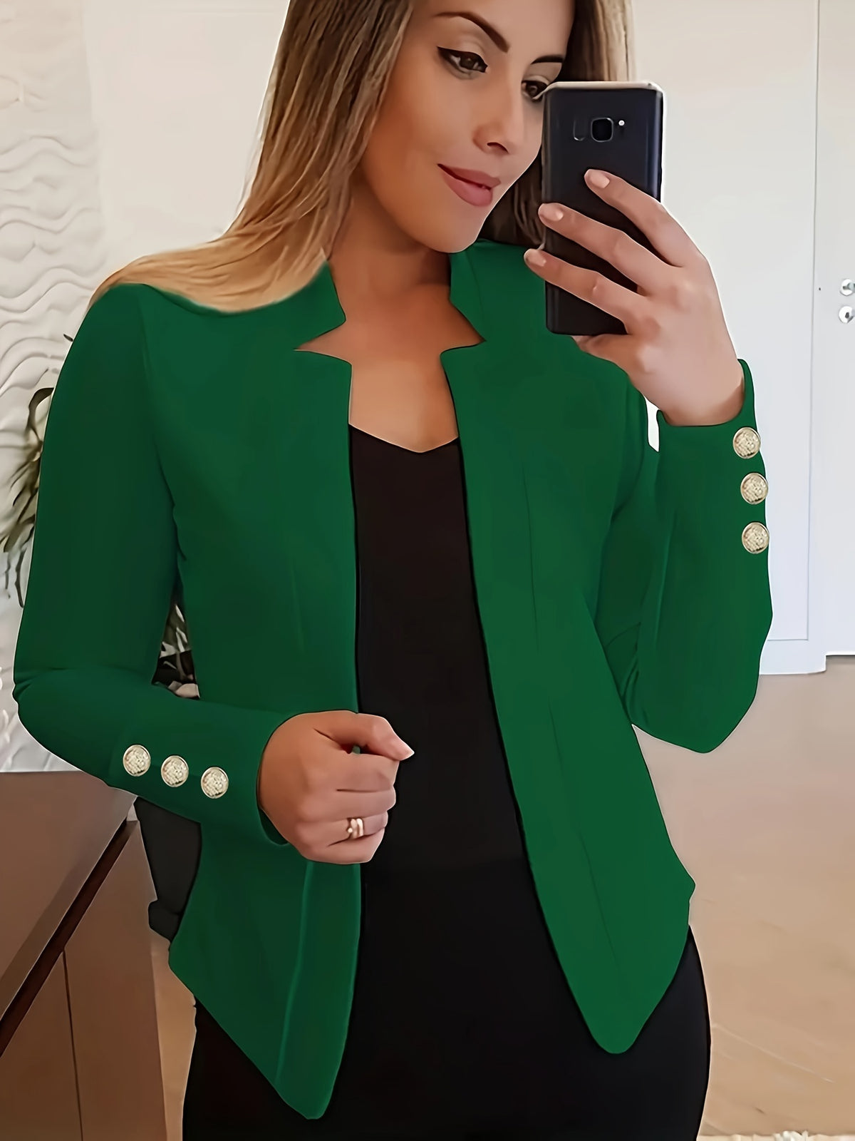 Agatha | Women's Open Front Tailored Blazer