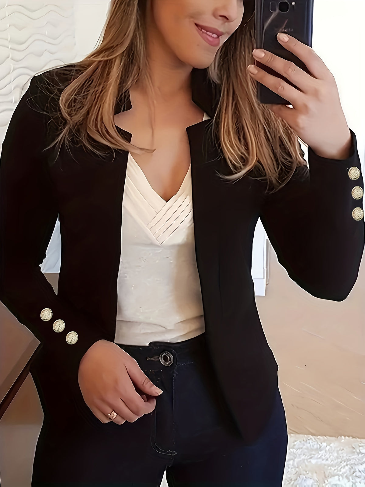 Agatha | Women's Open Front Tailored Blazer