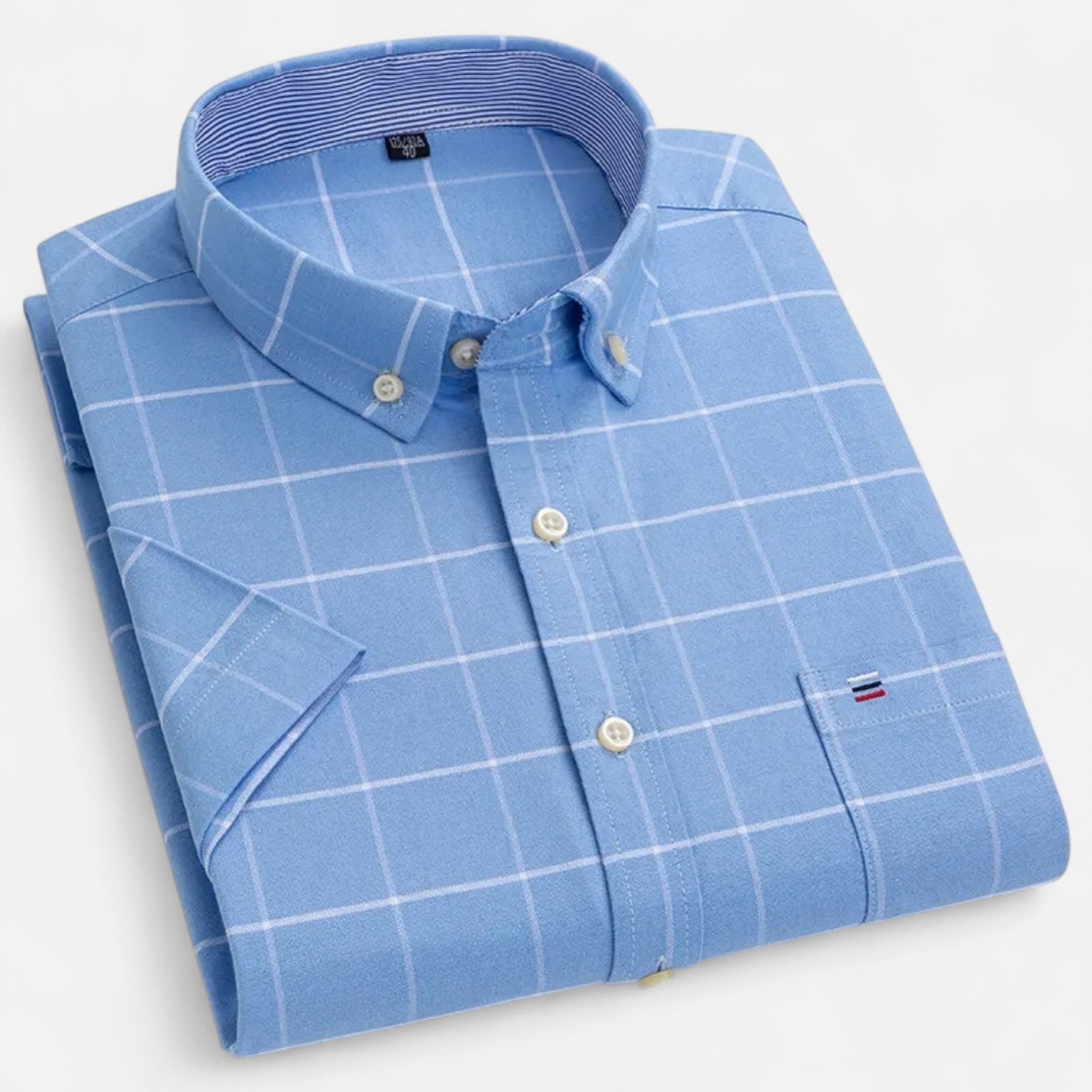 Basil | Men's Short-Sleeve Textured Shirt