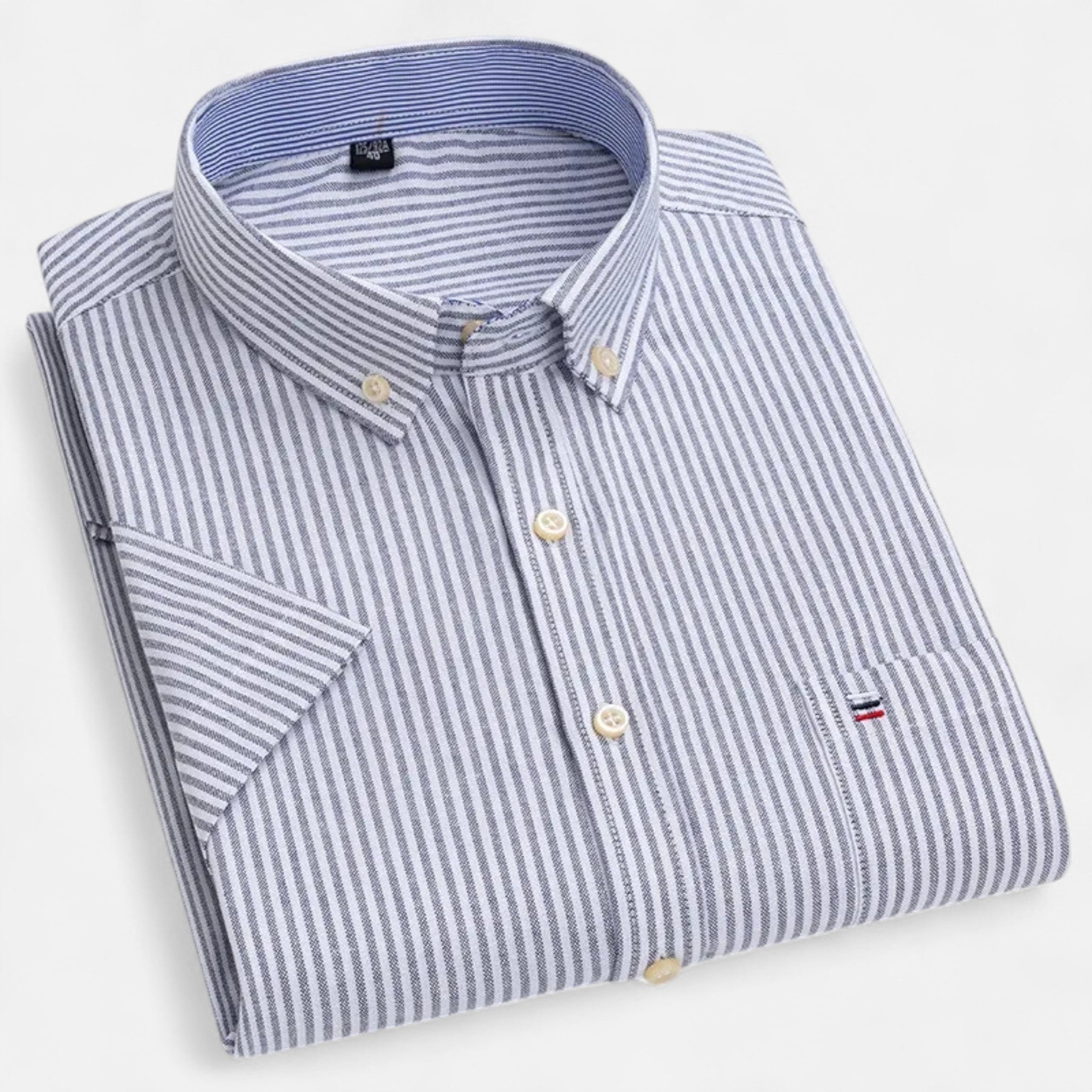 Basil | Men's Short-Sleeve Textured Shirt