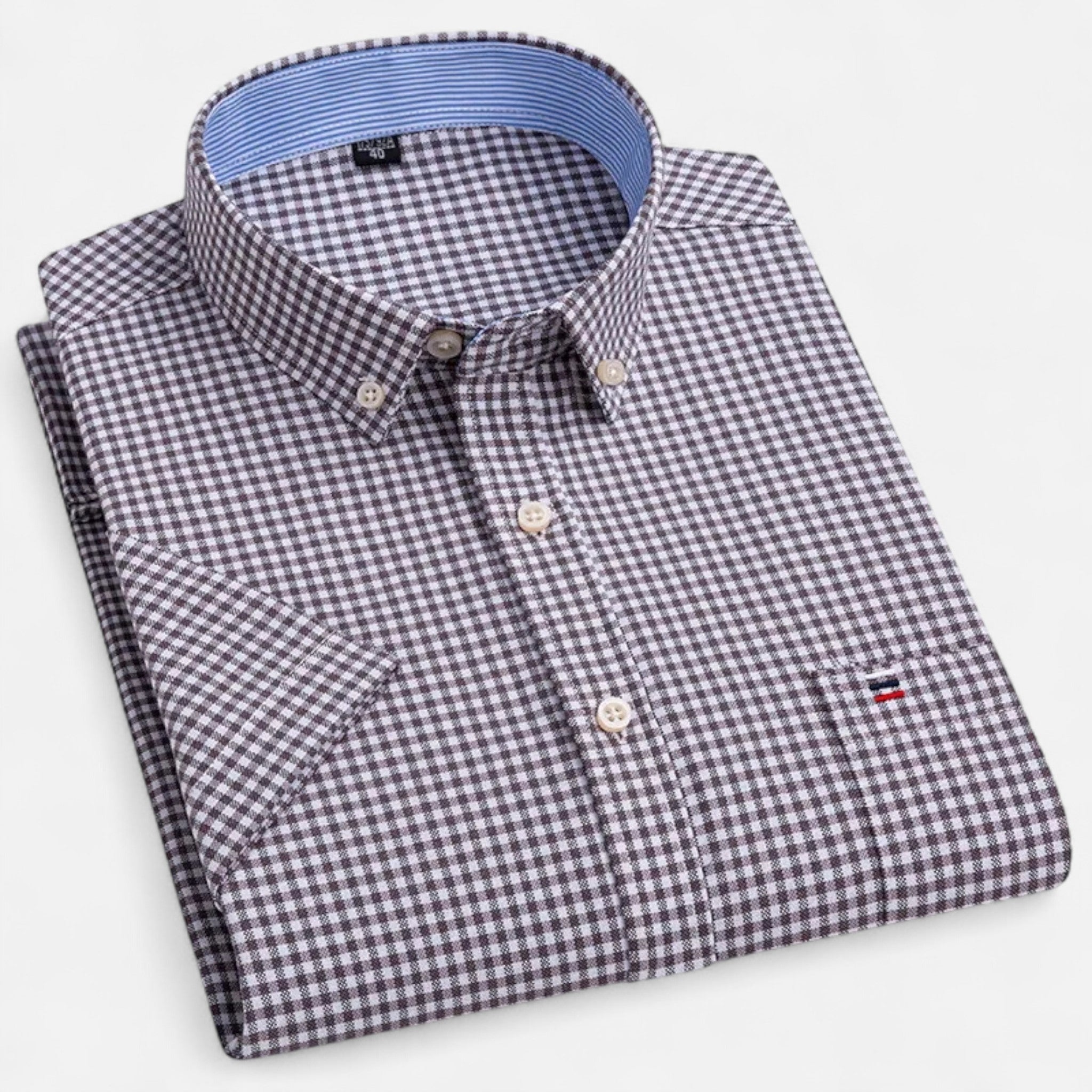 Basil | Men's Short-Sleeve Textured Shirt
