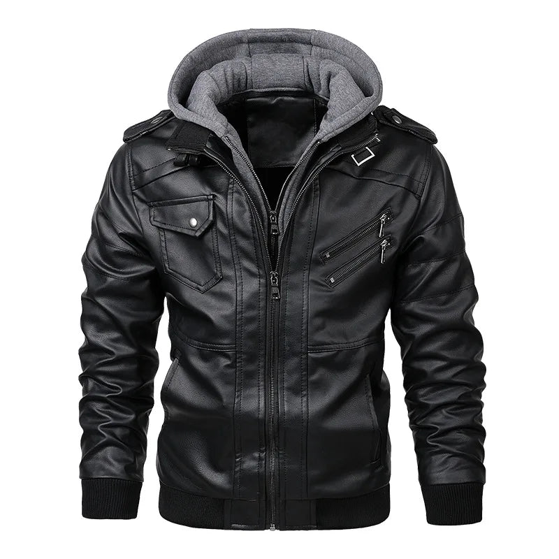 Bruce | Men's Zip-Up Biker Jacket