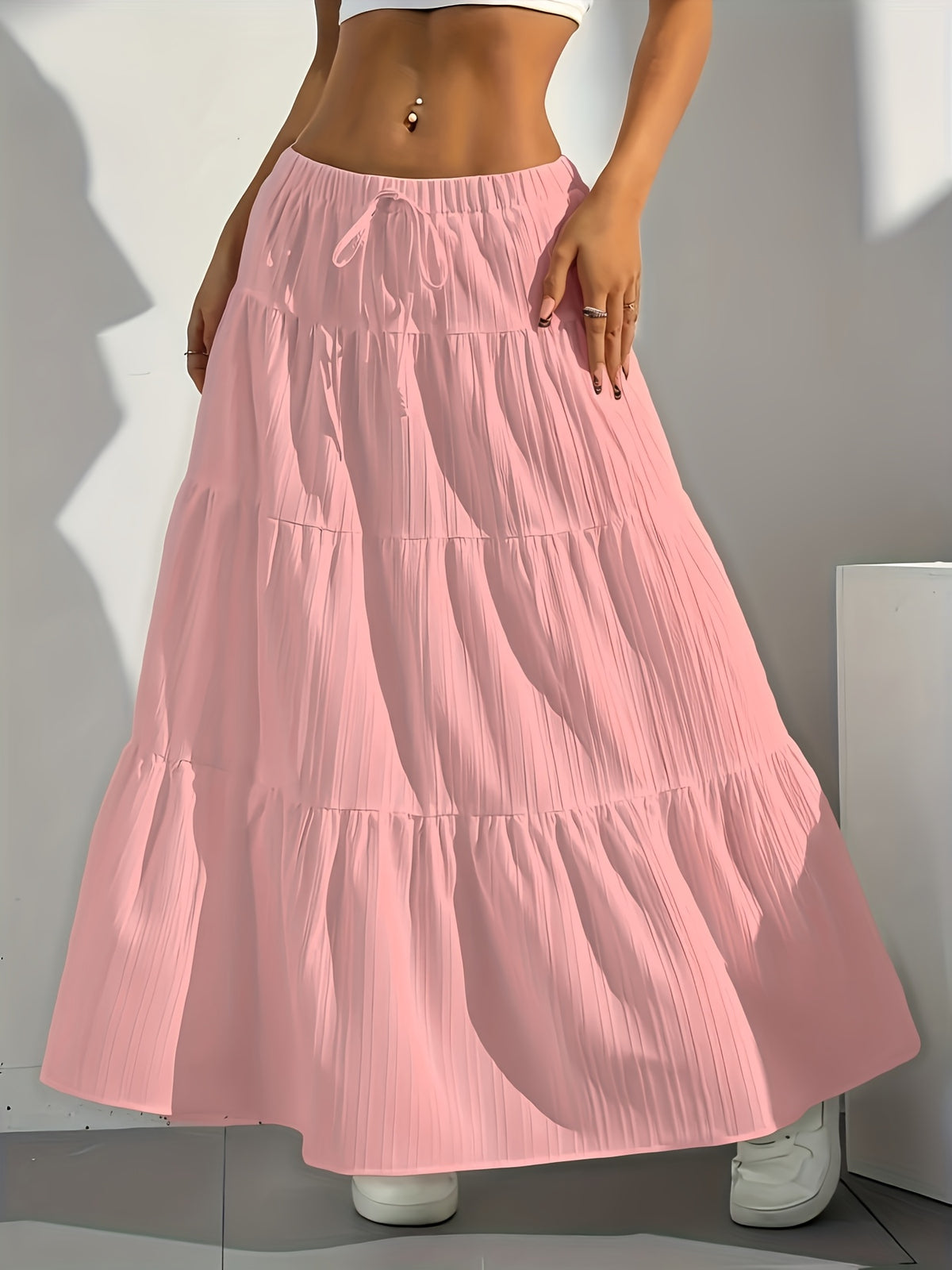 Lilian | Women's Tie-Back Flared Summer Skirt