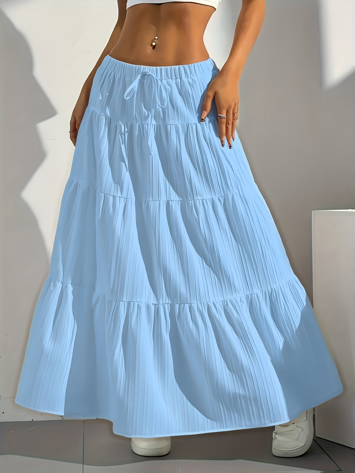 Lilian | Women's Tie-Back Flared Summer Skirt