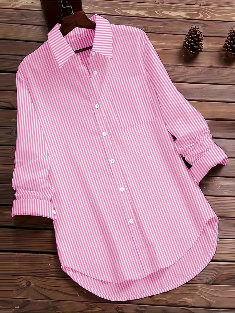 Clarice | Women's Striped Long Sleeve Shirt