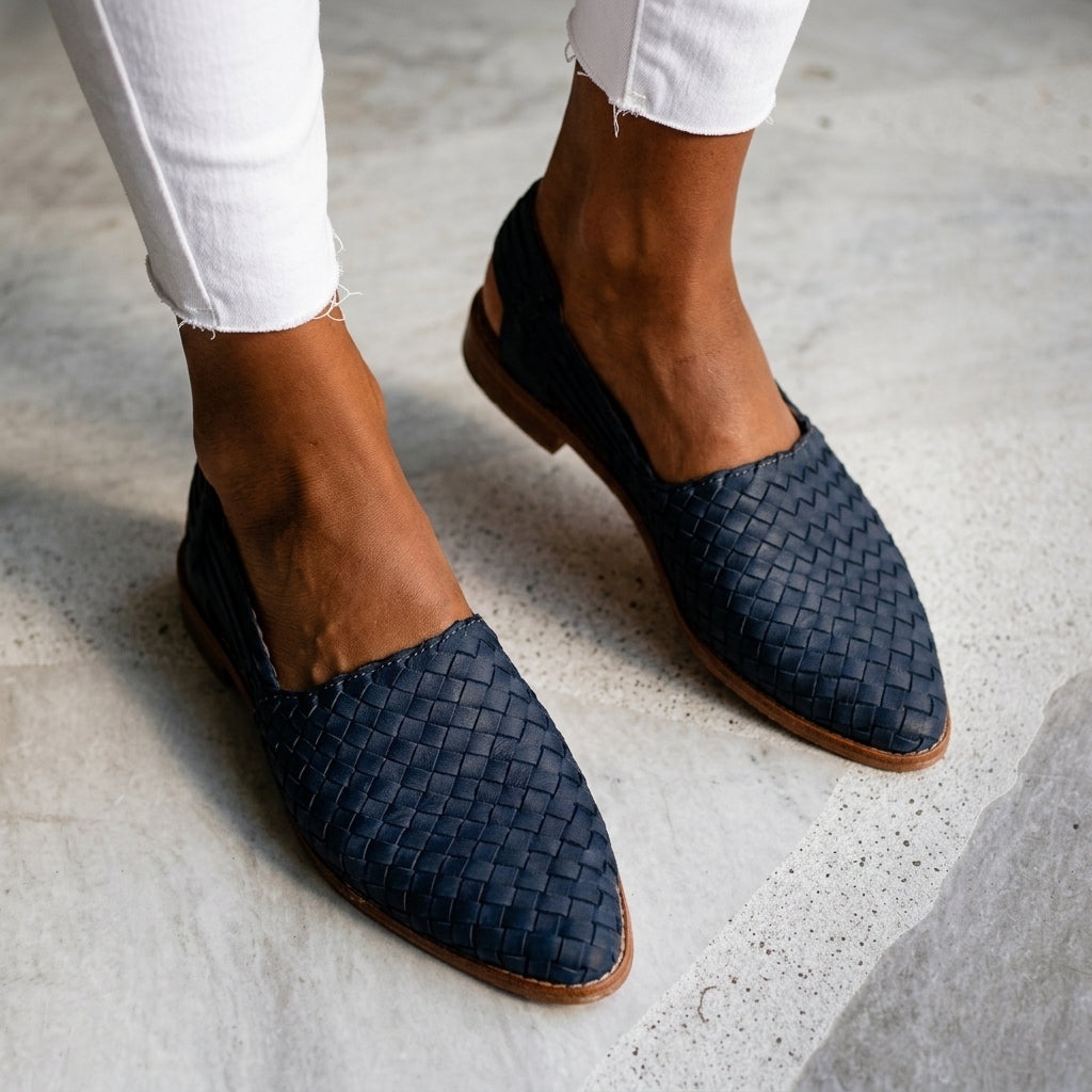 Clarissa | Women's Orthopedic Woven Slingback Loafers