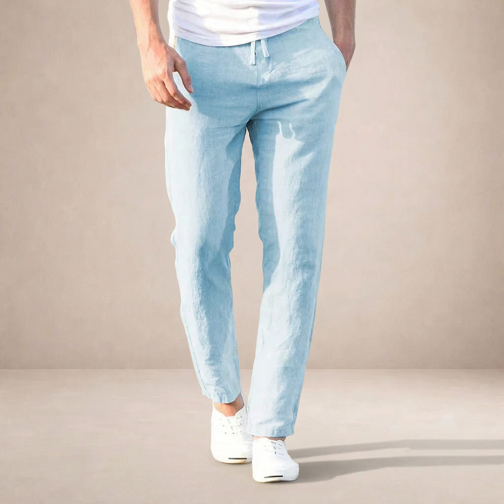 Edward | Men's Straight Leg Summer Trousers