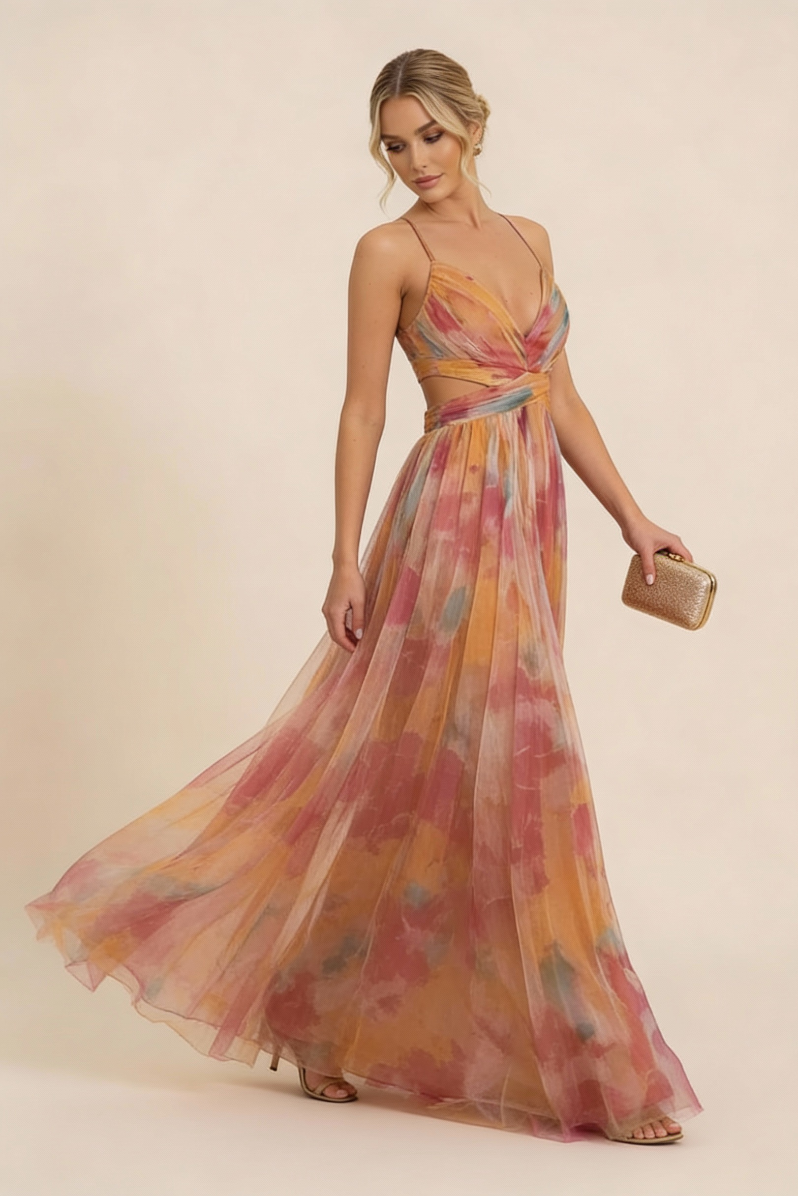 Elena | Elegant Sleeveless Maxi Dress for Special Occasions