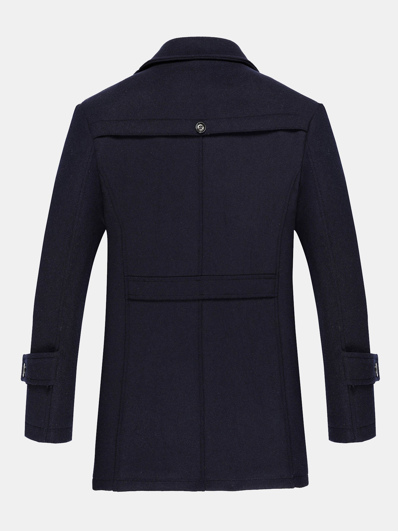 Frederick | Men's Removable Collar Wool Blend Overcoat