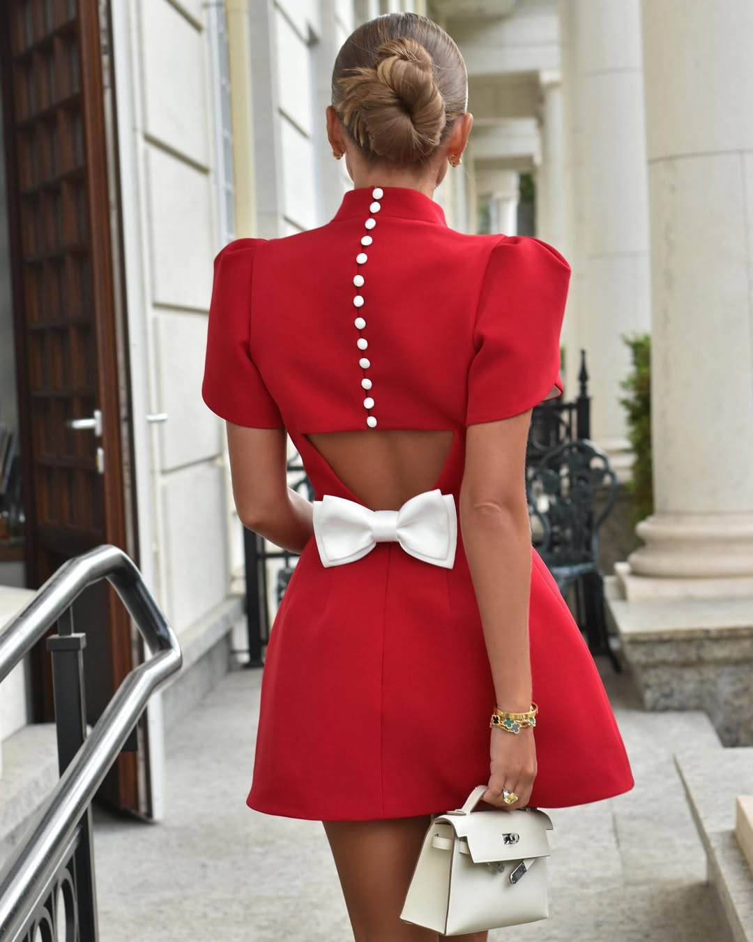 Molly | Women’s Elegant Bow Mini Cocktail Dress