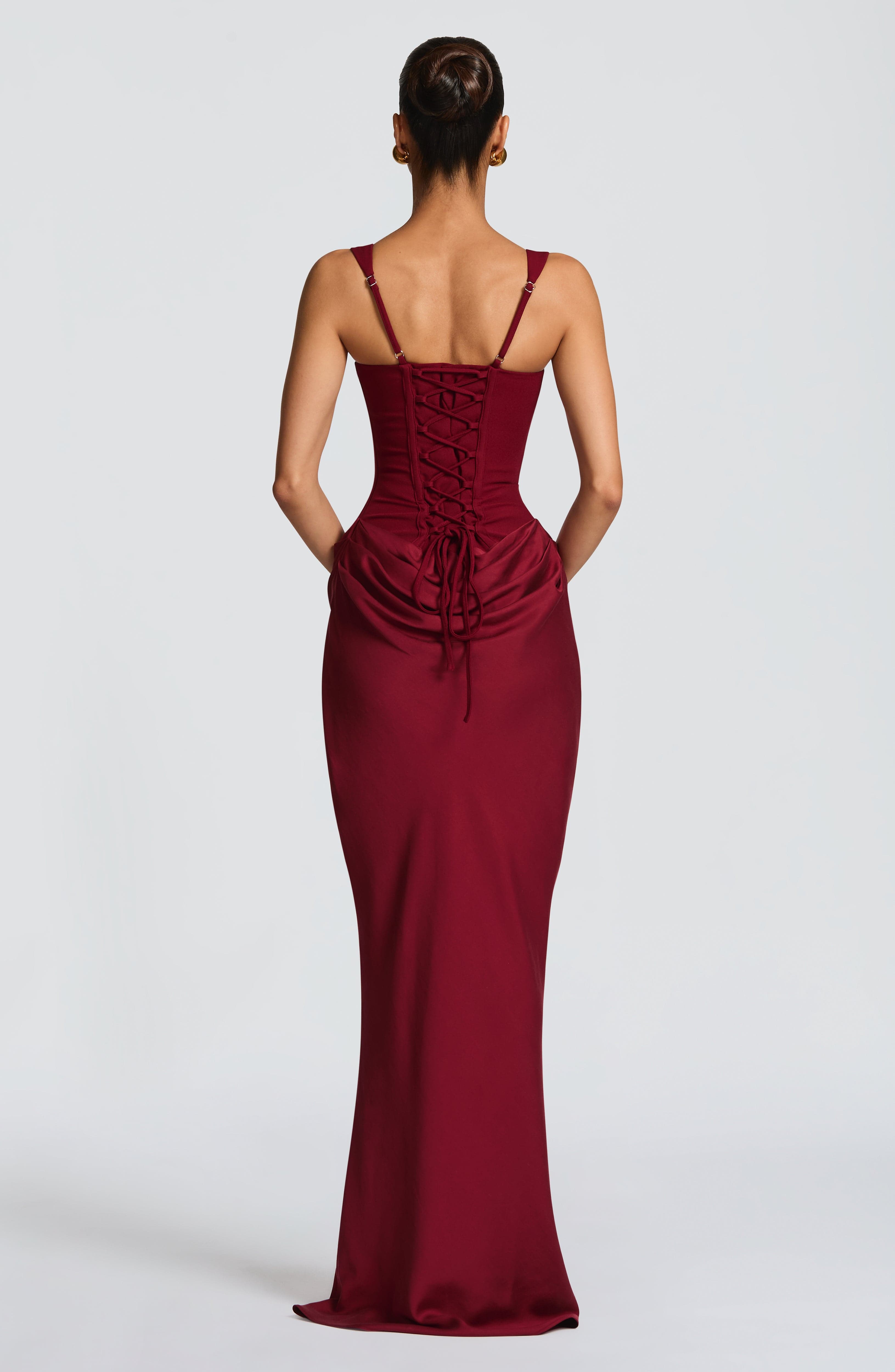 Helena | Women's Corset Bodice Maxi Dress