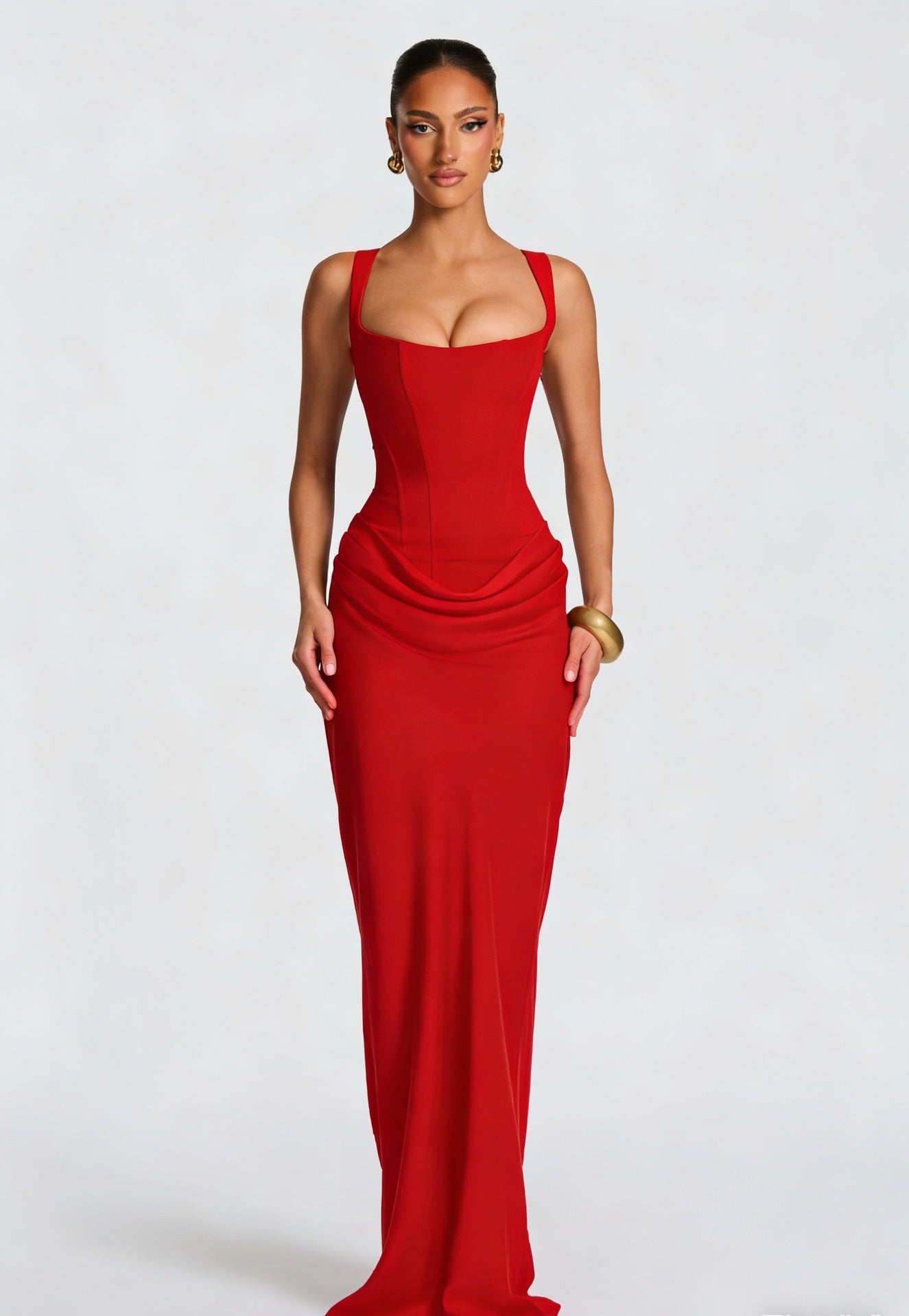 Helena | Women's Corset Bodice Maxi Dress