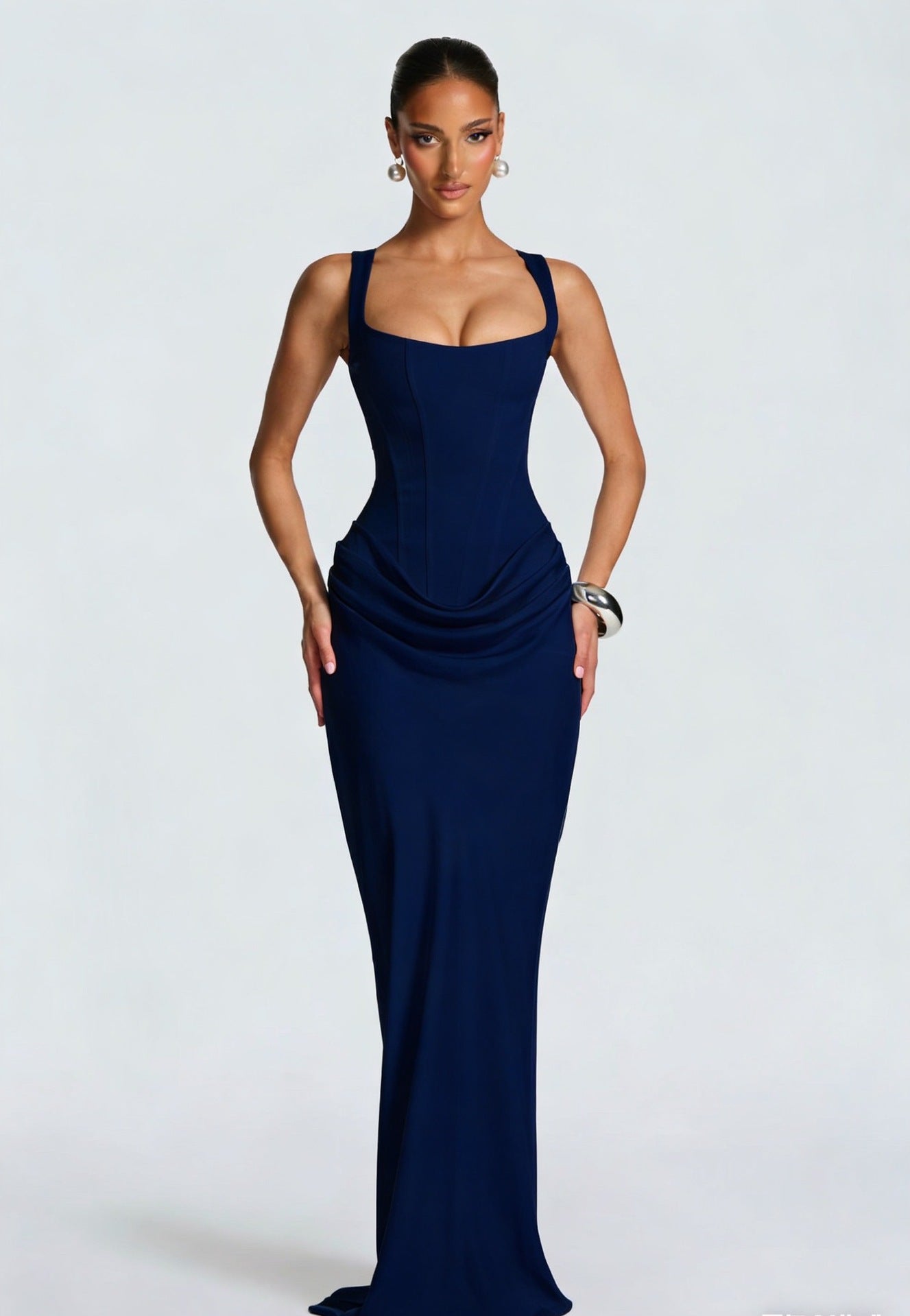 Helena | Women's Corset Bodice Maxi Dress