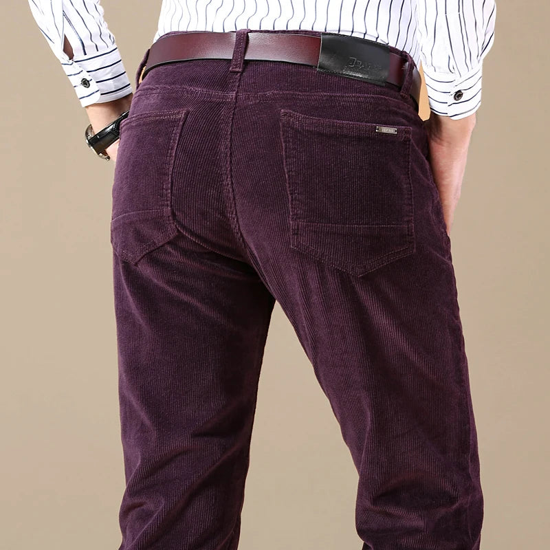 James | Men's Straight Leg Corduroy Trousers