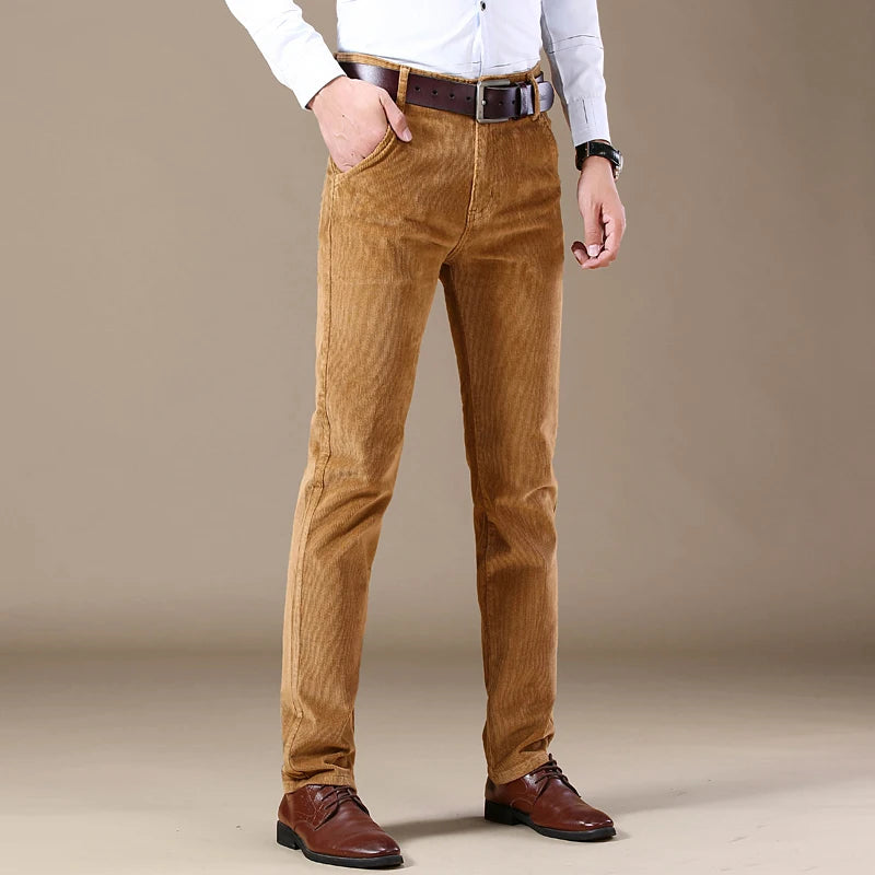 James | Men's Straight Leg Corduroy Trousers