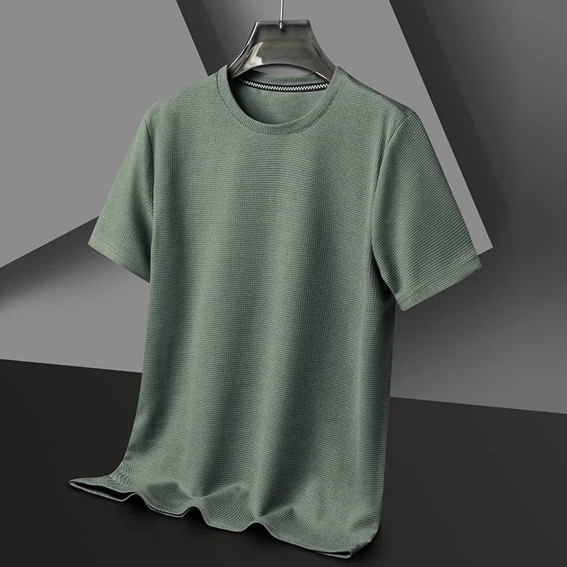 Julian | Men's Waffle Round Neck Summer T-Shirt