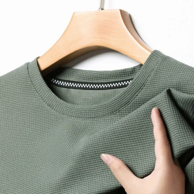 Julian | Men's Waffle Round Neck Summer T-Shirt