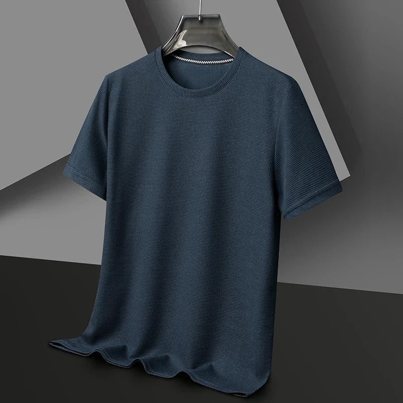 Julian | Men's Waffle Round Neck Summer T-Shirt
