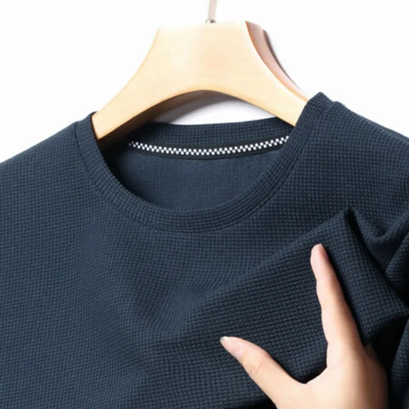 Julian | Men's Waffle Round Neck Summer T-Shirt