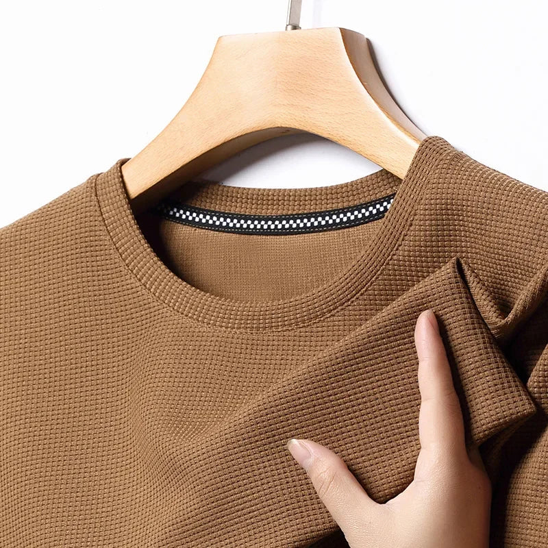 Julian | Men's Waffle Round Neck Summer T-Shirt