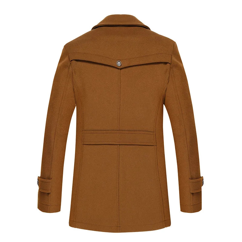 Laurence | Men's Double-Collar Longline Winter Coat