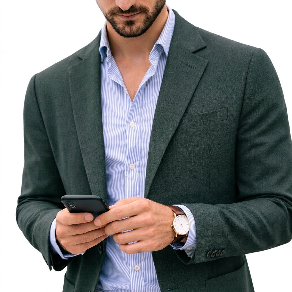Marcus | Men's Como Slim Fit Soft Textured Blazer