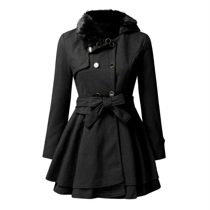 Marlowe | Women's Double-Breasted Belted Winter Coat