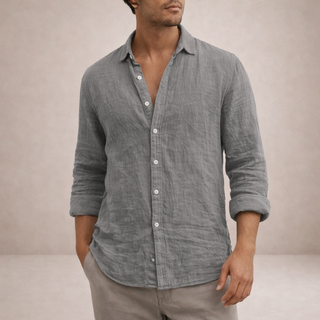 Alfie | Men's Open Collar Casual Summer Shirt