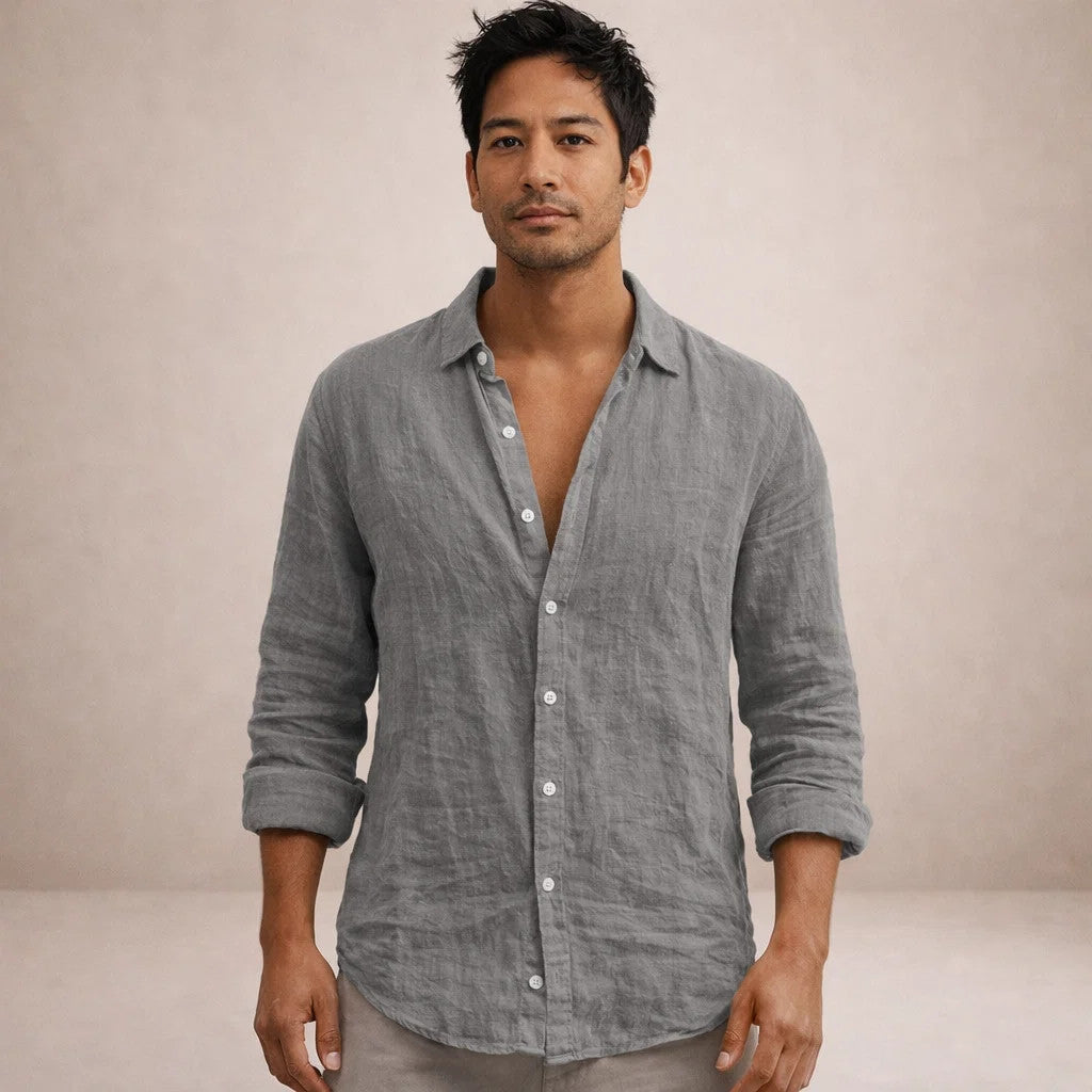 Alfie | Men's Open Collar Casual Summer Shirt