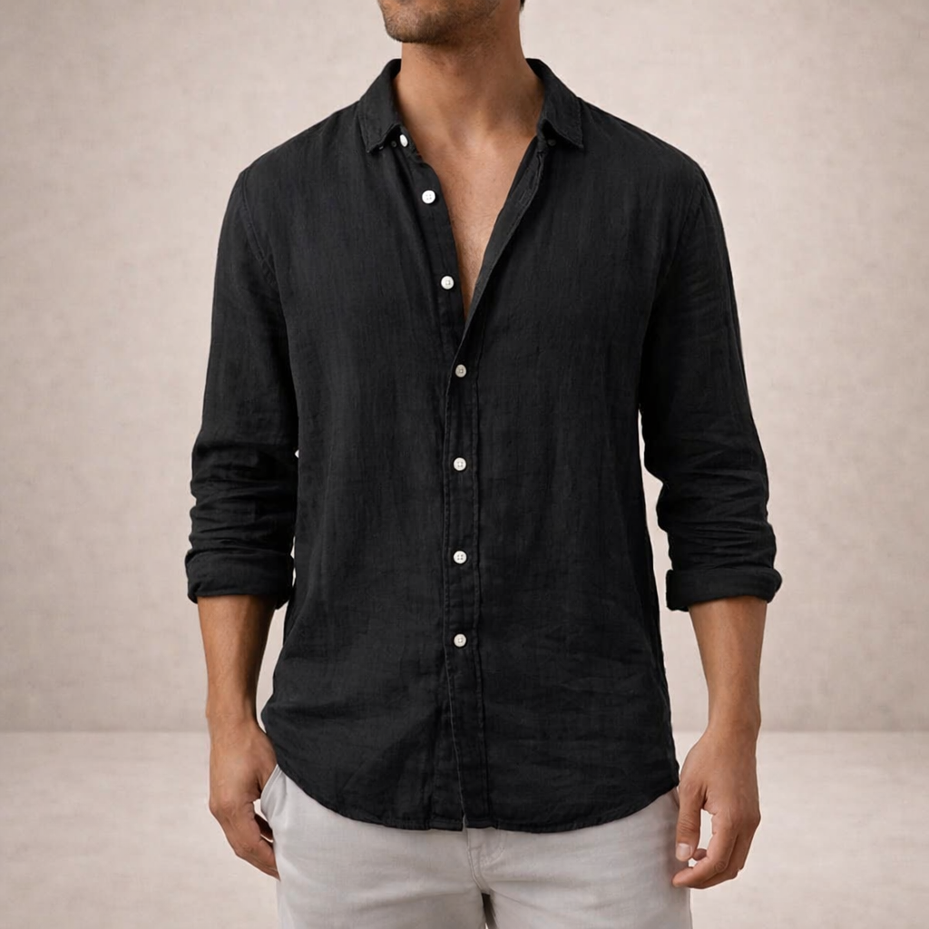 Alfie | Men's Open Collar Casual Summer Shirt
