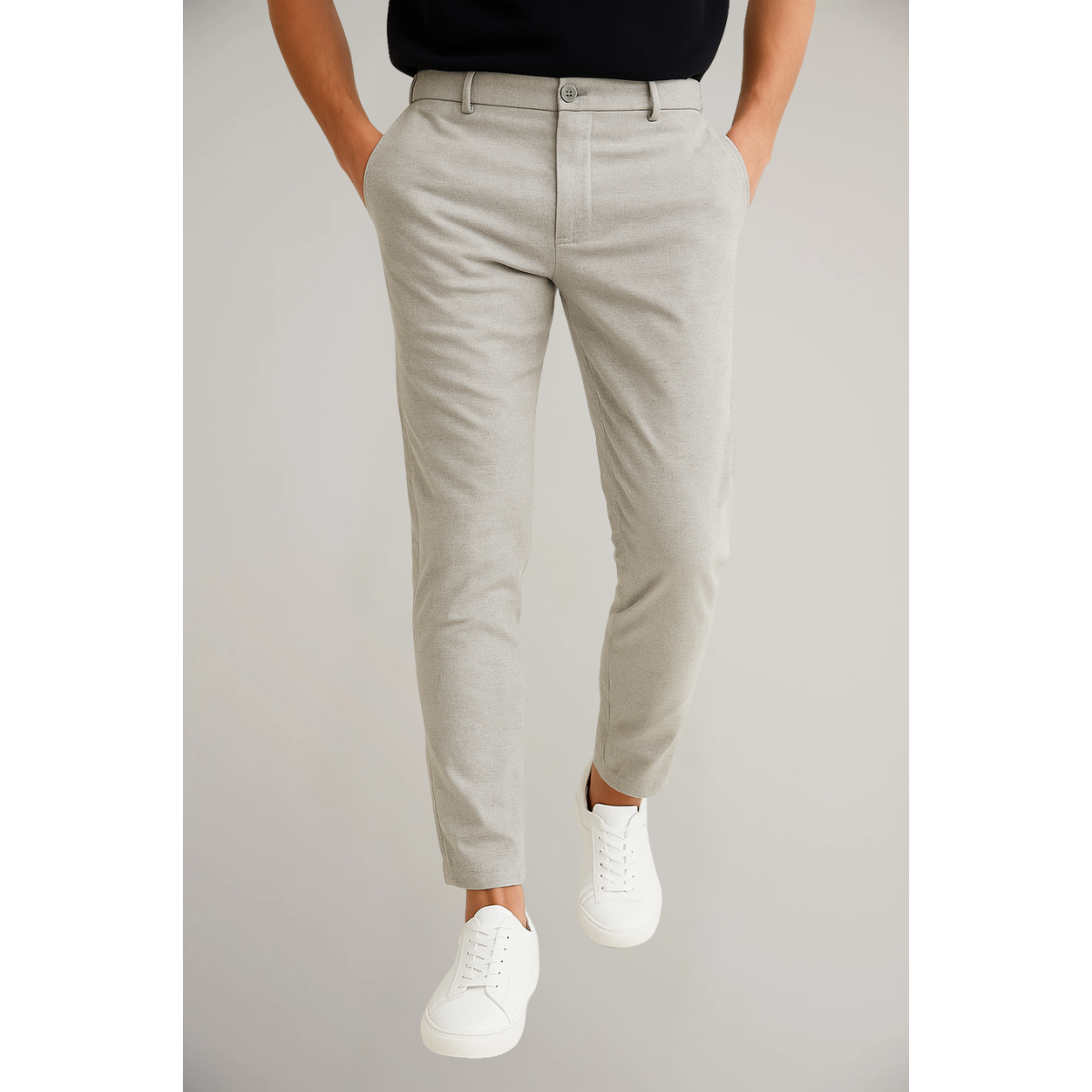 Sebastian | Men's Tailored Slim-Leg Trousers