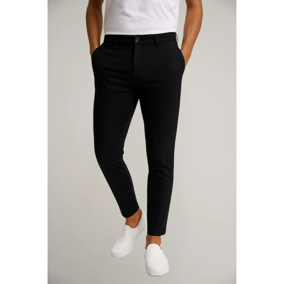 Sebastian | Men's Tailored Slim-Leg Trousers