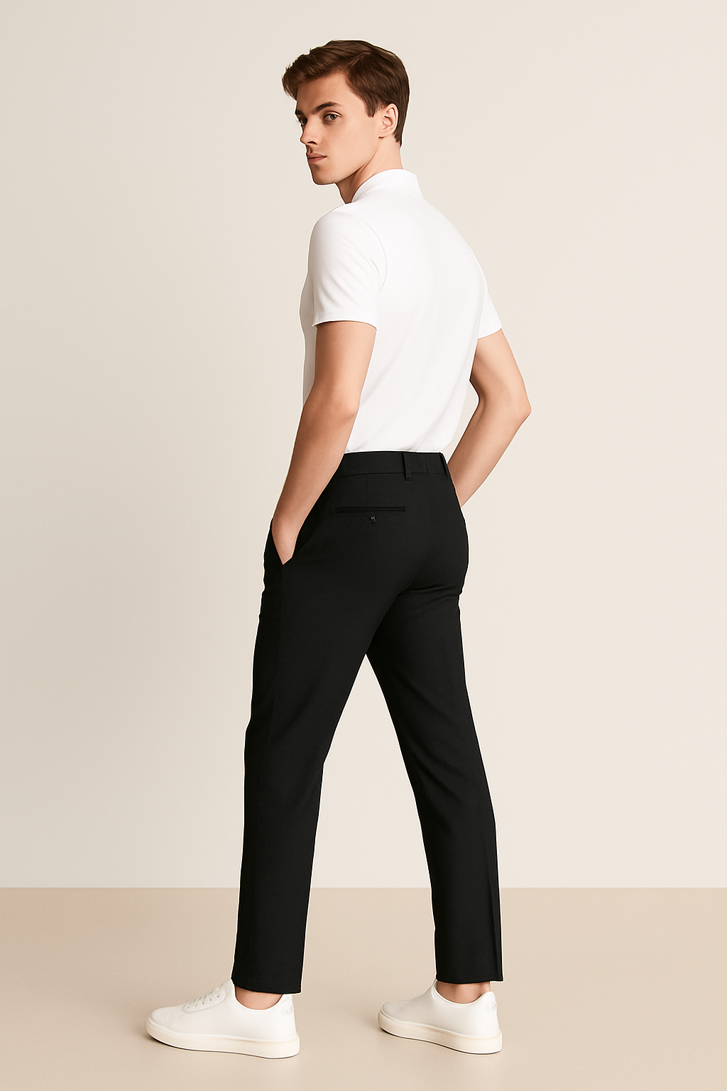 Sebastian | Men's Tailored Slim-Leg Trousers
