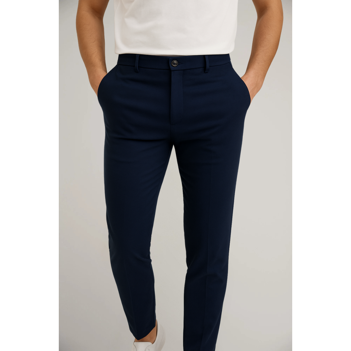 Sebastian | Men's Tailored Slim-Leg Trousers