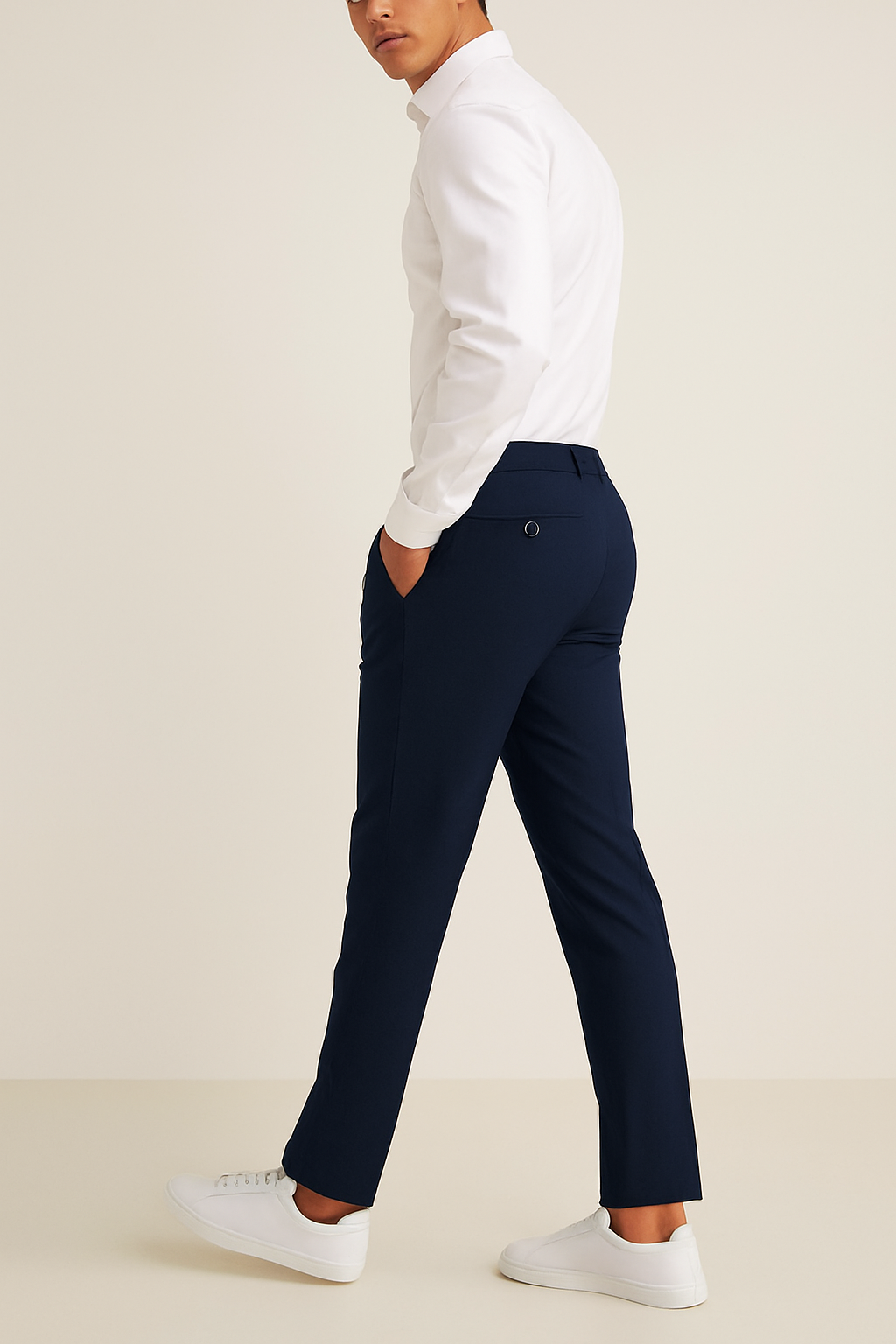 Sebastian | Men's Tailored Slim-Leg Trousers