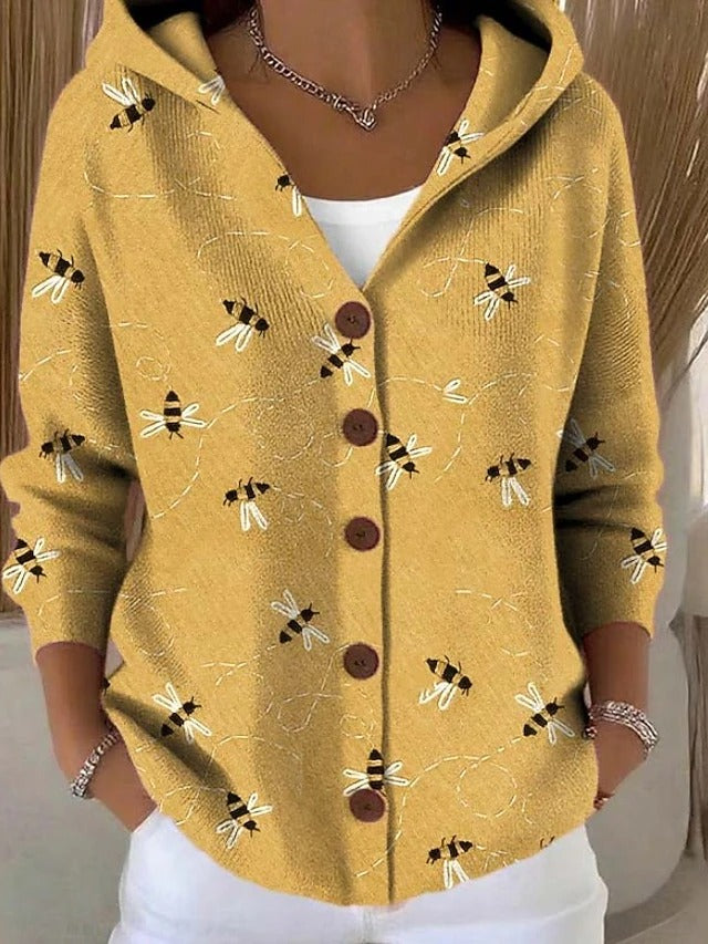 Miriam | Women's Button-Front Hooded Cardigan